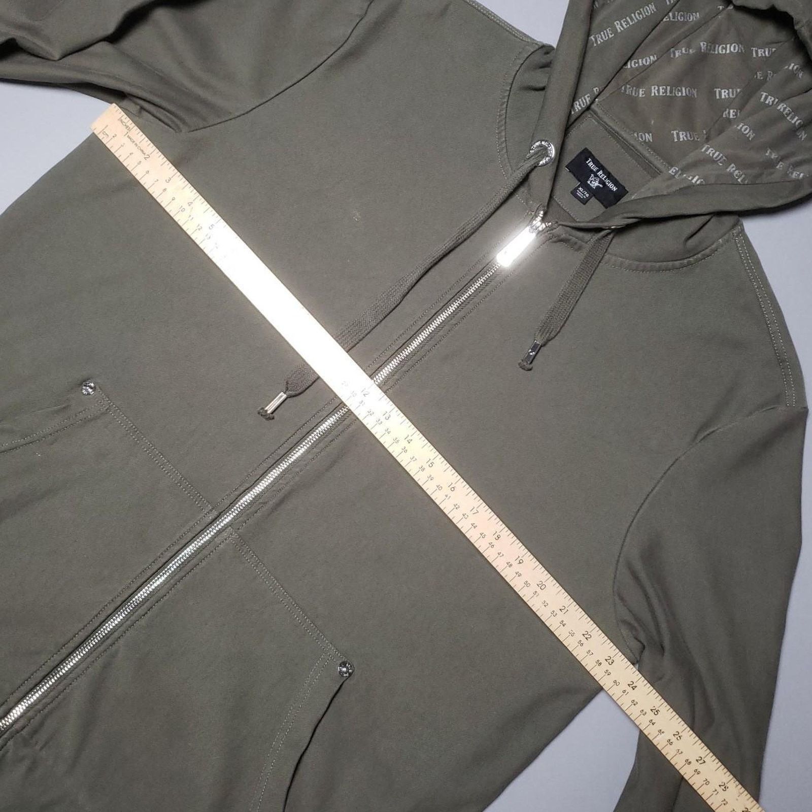 True Religion True Religion metallic back zip up hoodie Mens XLarge Size US XL / EU 56 / 4 - 7 Thumbnail