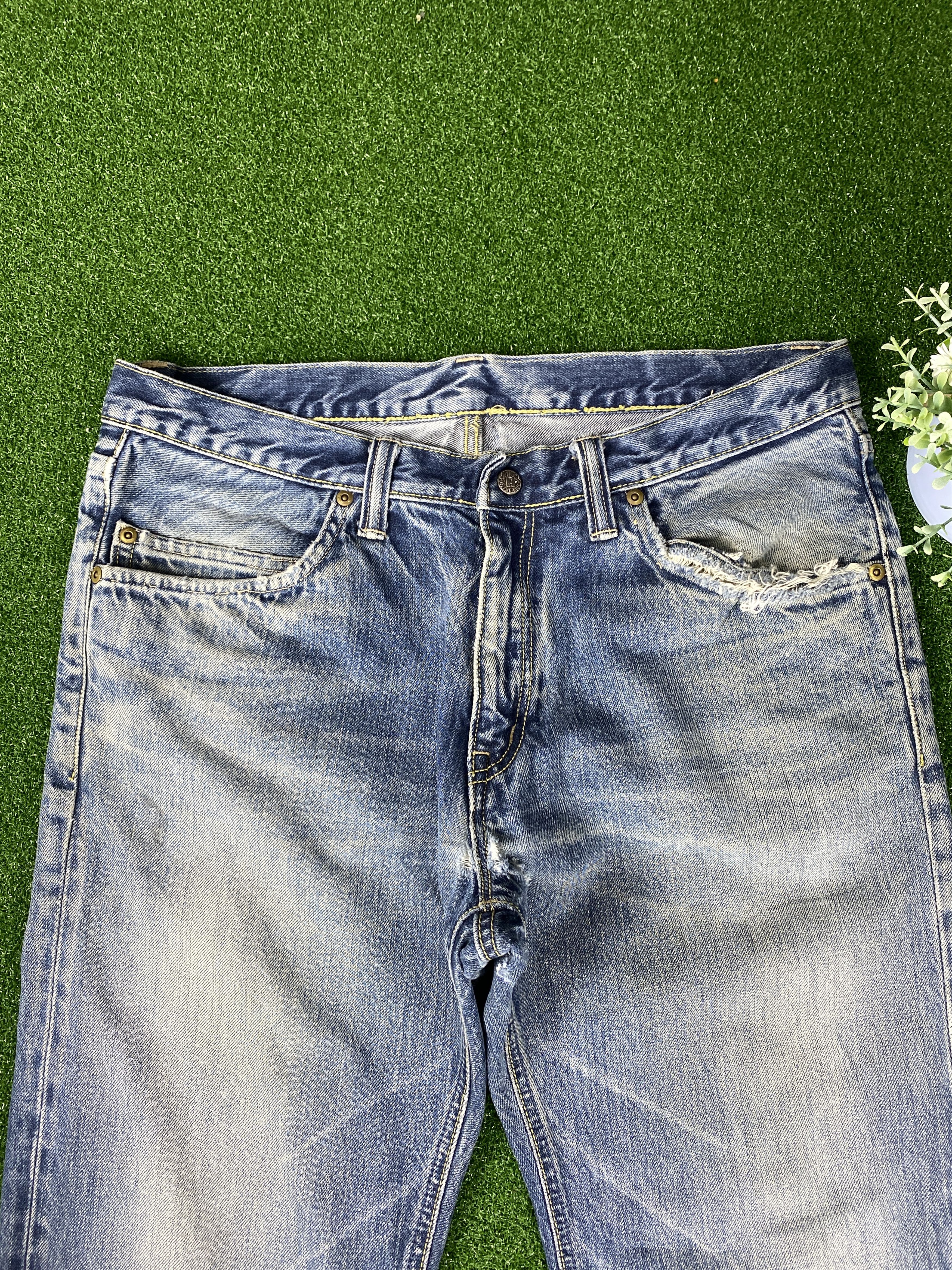 Japanese Brand Vintage Japanese Brand Distressed Faded Blue Jeans CP0065 Size US 34 / EU 50 - 2 Thumbnail