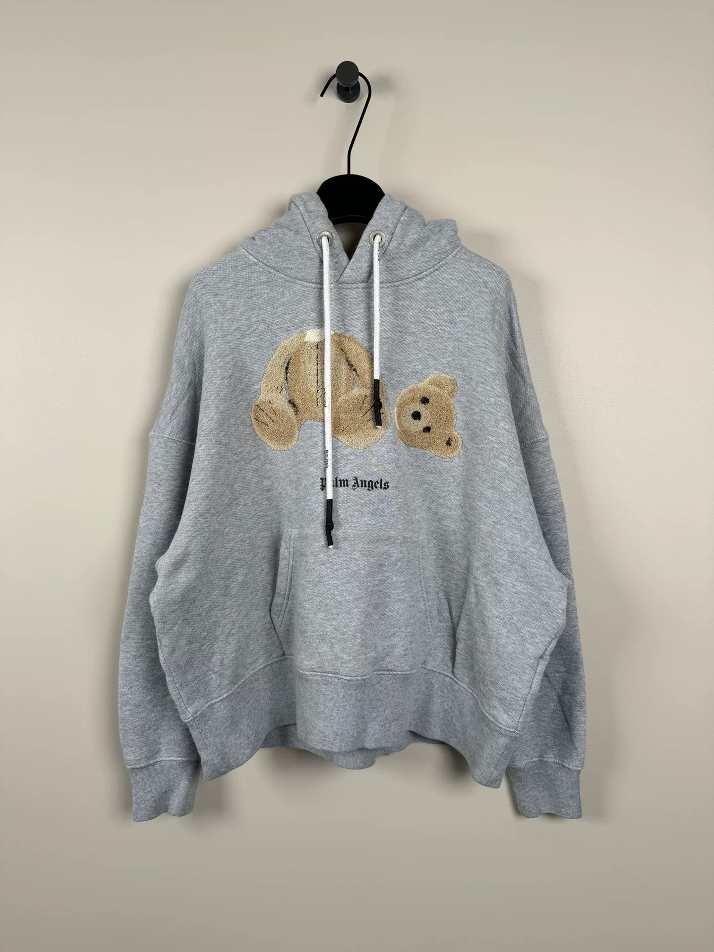 Palm Angels gray palm angels teddy bear hoodie Size US S / EU 44-46 / 1 - 1 Thumbnail