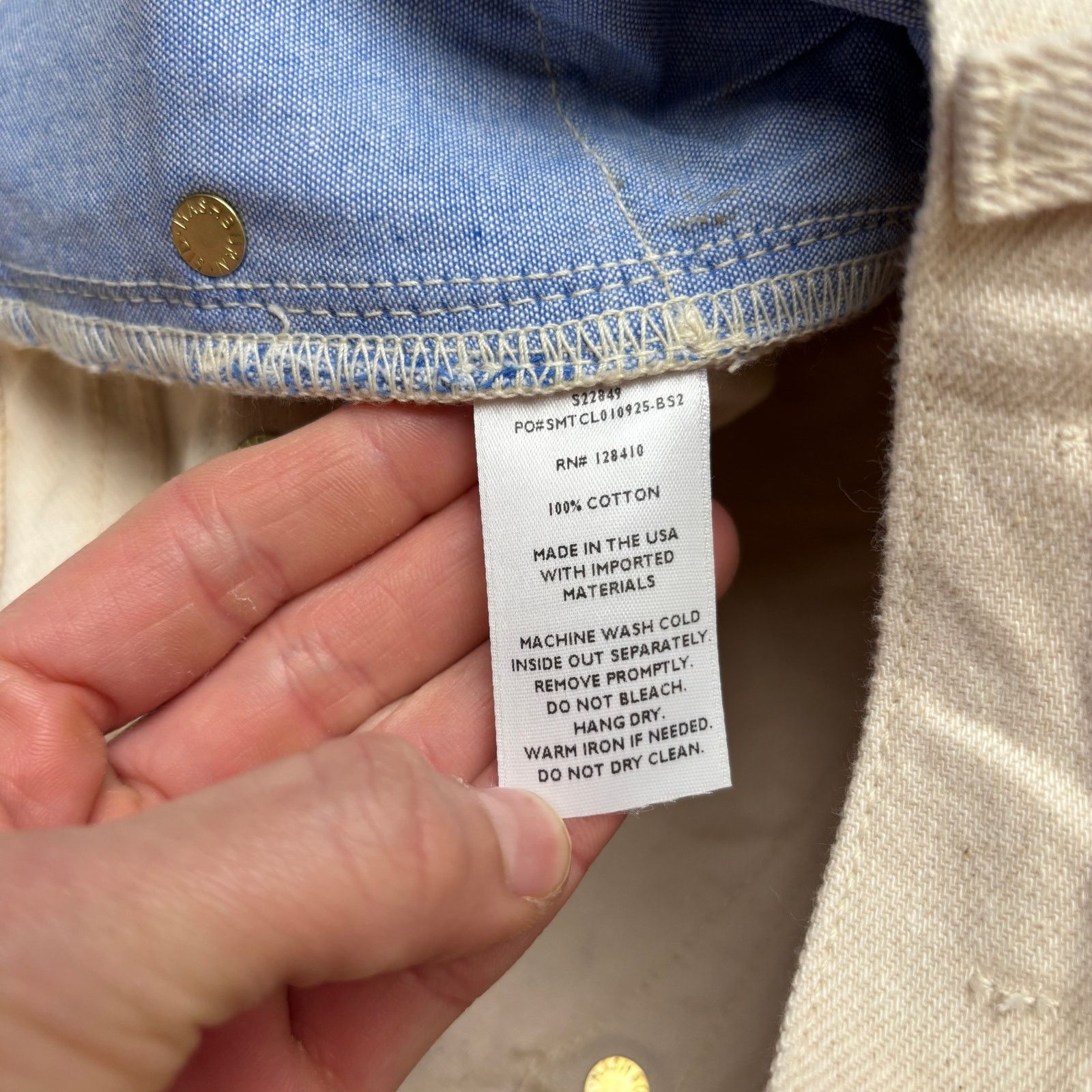 Sid Mashburn $175 Sid Mashburn Slim Straight Jean 31x32 Natural Denim Size US 31 - 3 Thumbnail
