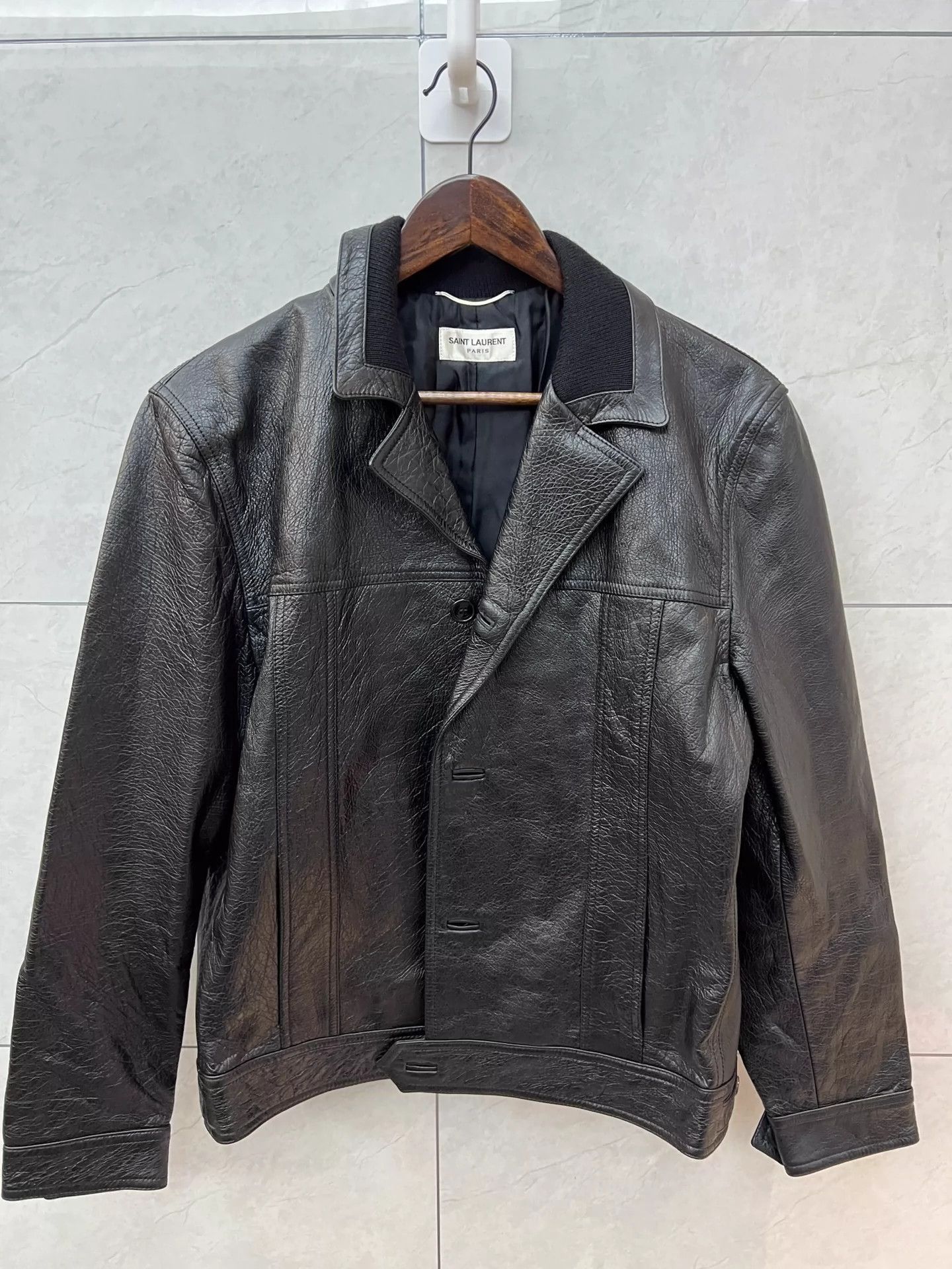 Saint Laurent Paris Saint Laurent Paris Classic leather jacket-2505 Size US L / EU 52-54 / 3 - 1 Thumbnail