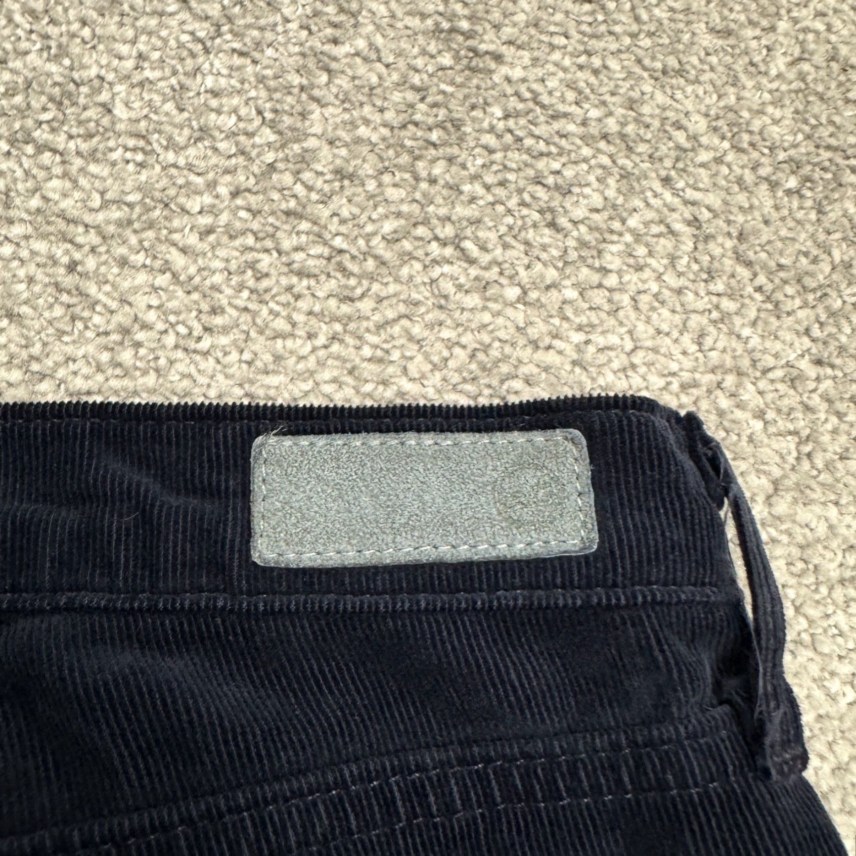 Vintage AG Adriano Goldschmied The Prima Cigarette Corduroy Pants Womens 30R Navy Blue Size 30" / US 8 / IT 44 - 4 Thumbnail