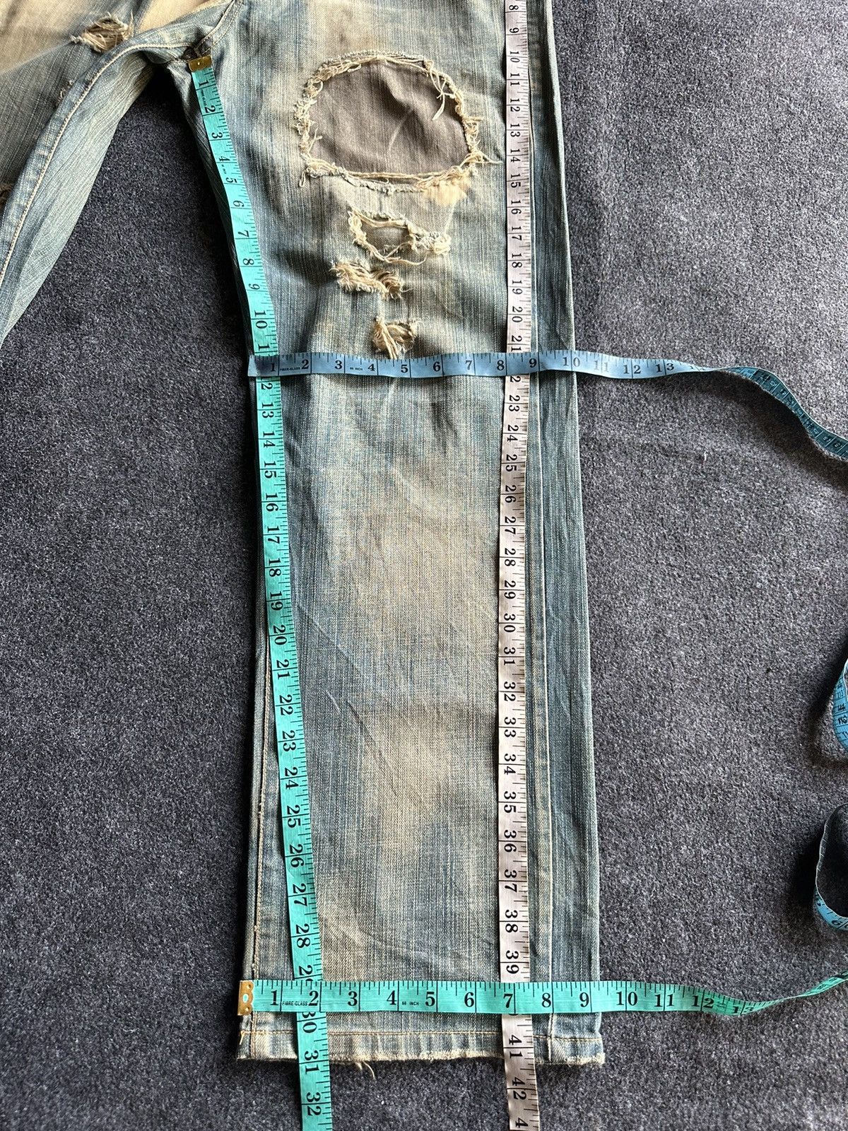 14th Addiction United Superior Baggy Rusty Mudwash Denim W34 D127 Size US 34 / EU 50 - 7 Thumbnail