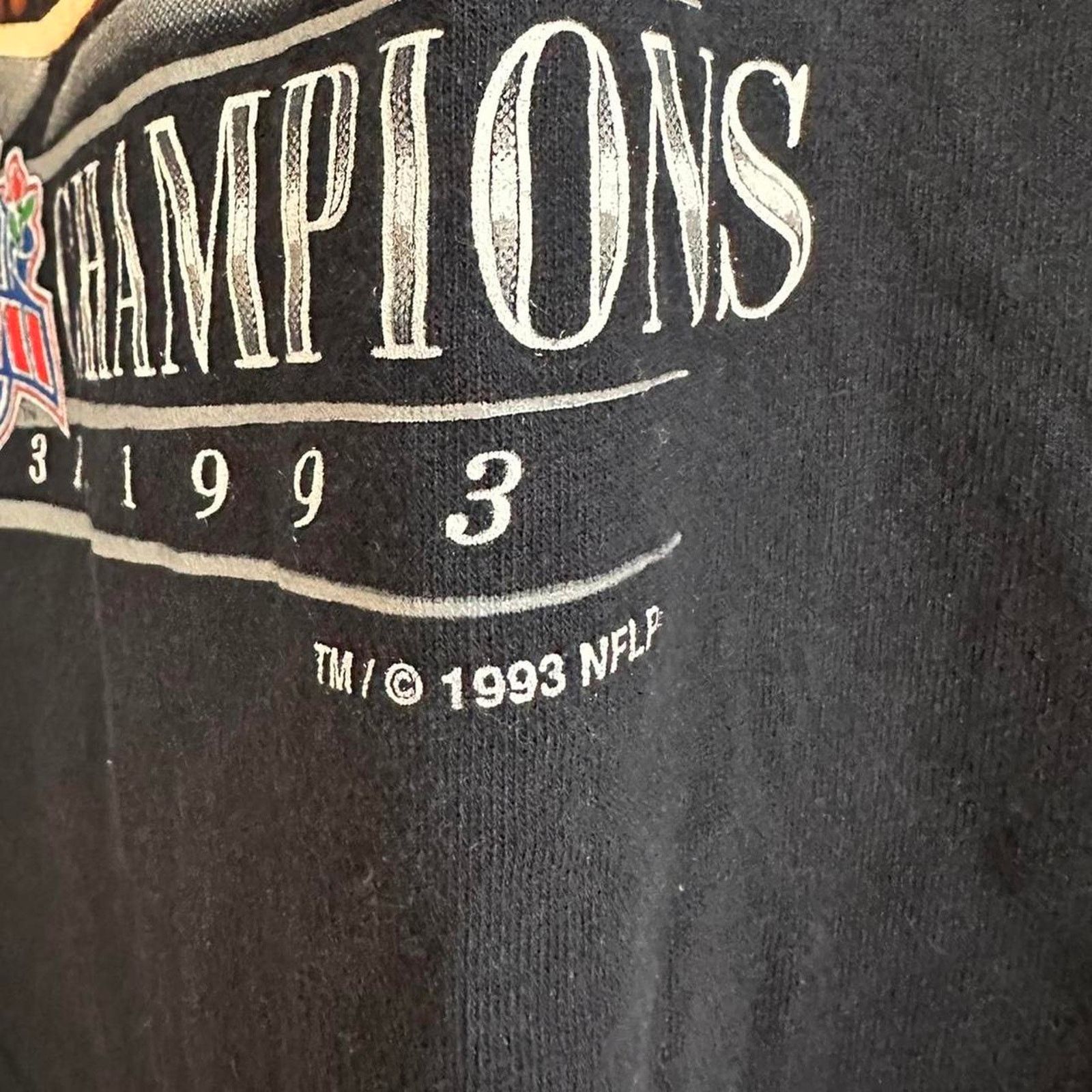 Salem Sportswear × Vintage Vintage 1993 Dallas Cowboys Ring Shirt Size US XL / EU 56 / 4 - 4 Thumbnail