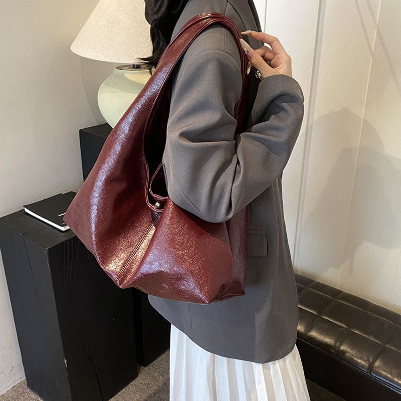 The Unbranded Brand Vintage Hobo Red Handbag Size ONE SIZE - 2 Thumbnail