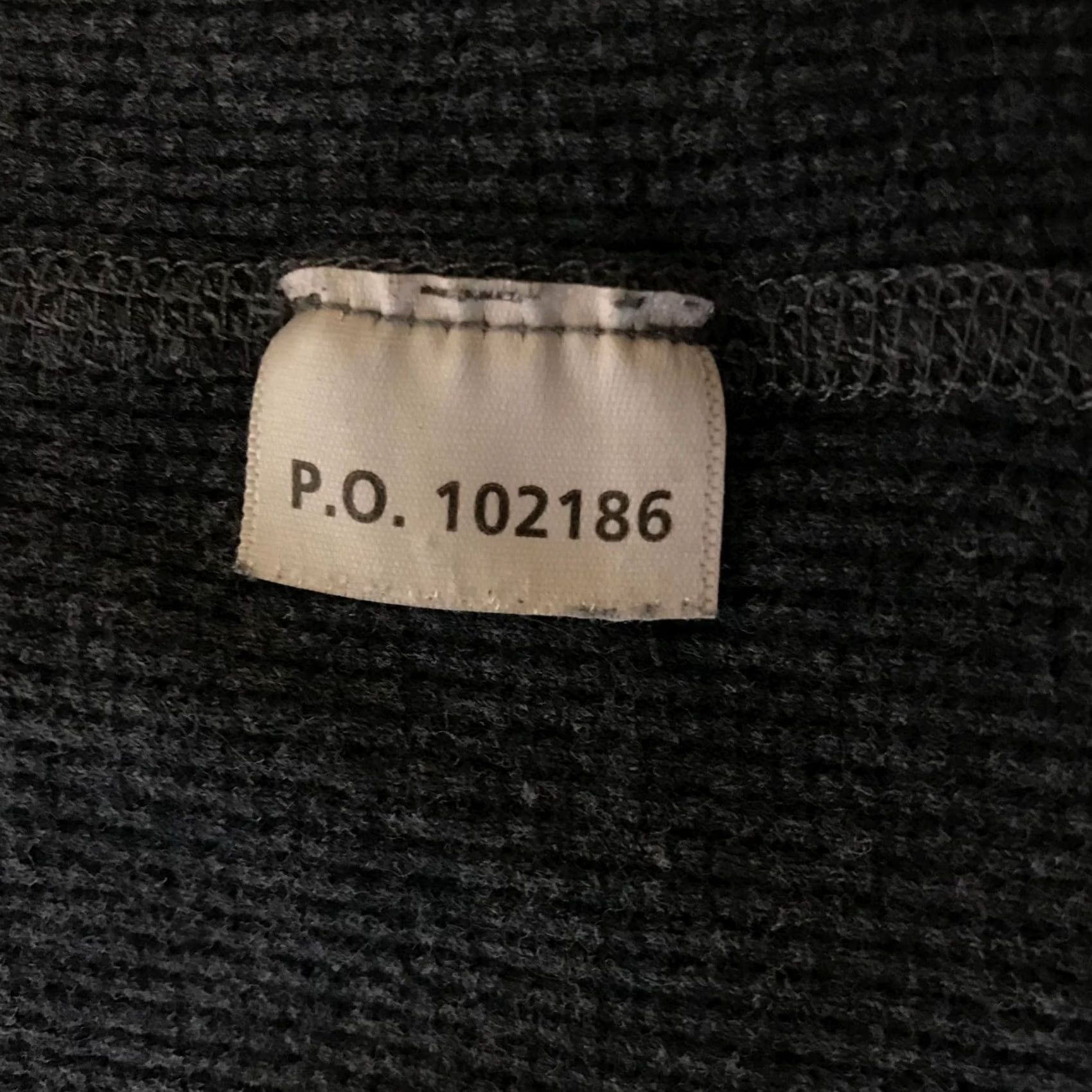 Carhartt Carhartt Mens Medium Gray Crew Neck Ribbed 100% Cotton Long Sleeve Shirt Size US M / EU 48-50 / 2 - 8 Thumbnail