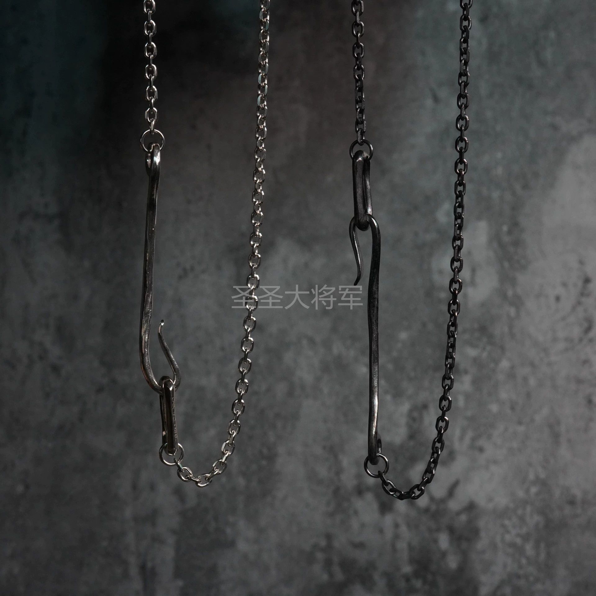Chin Teo Chin Teo Fishhook Chain Necklace Two-Tone 45cm Size ONE SIZE - 1 Thumbnail