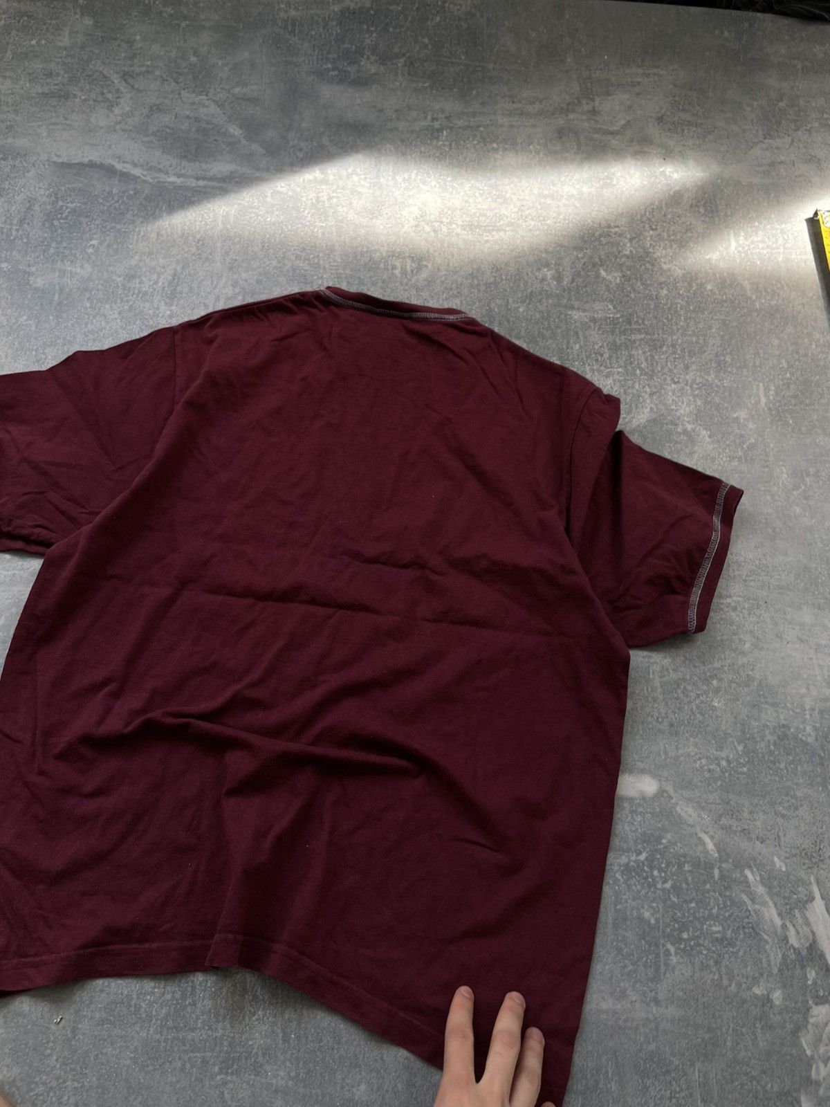 Nike Vintage 00ss Burgundy Nike bog logo tee Size US M / EU 48-50 / 2 - 6 Thumbnail