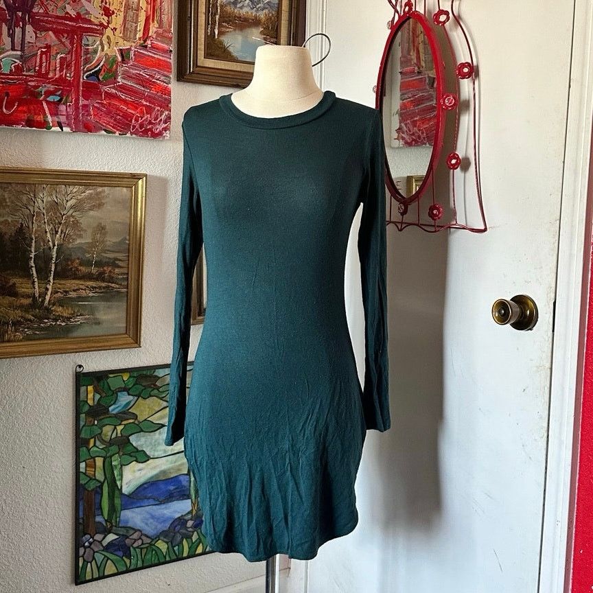 Other poetry dark green long sleeve bodycon dress Size M / US 6-8 / IT 42-44 - 1 Thumbnail
