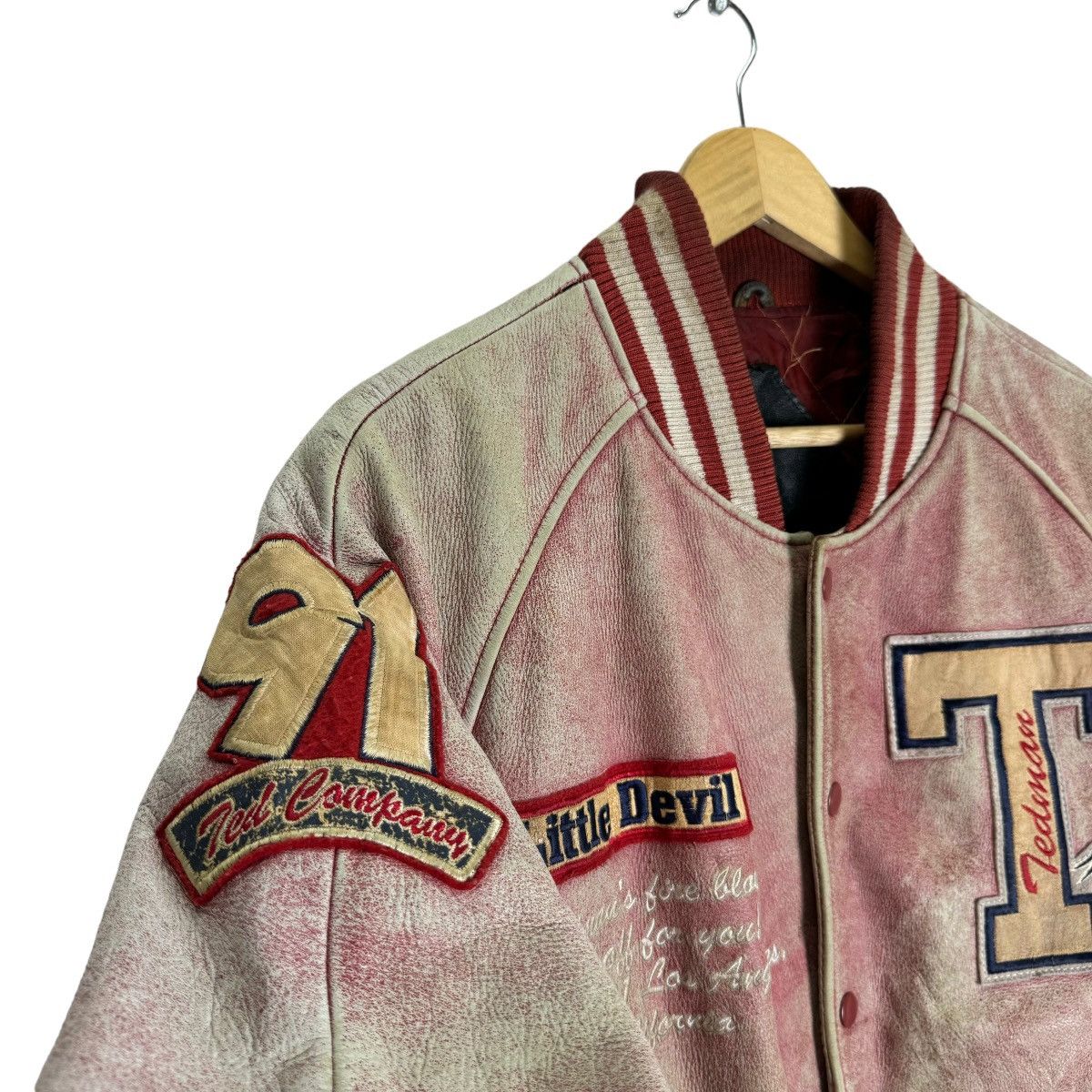 Tedman ☀️TED COMPANY LIMITED 1991 VARSITY LEATHER JACKET Size US M / EU 48-50 / 2 - 5 Thumbnail