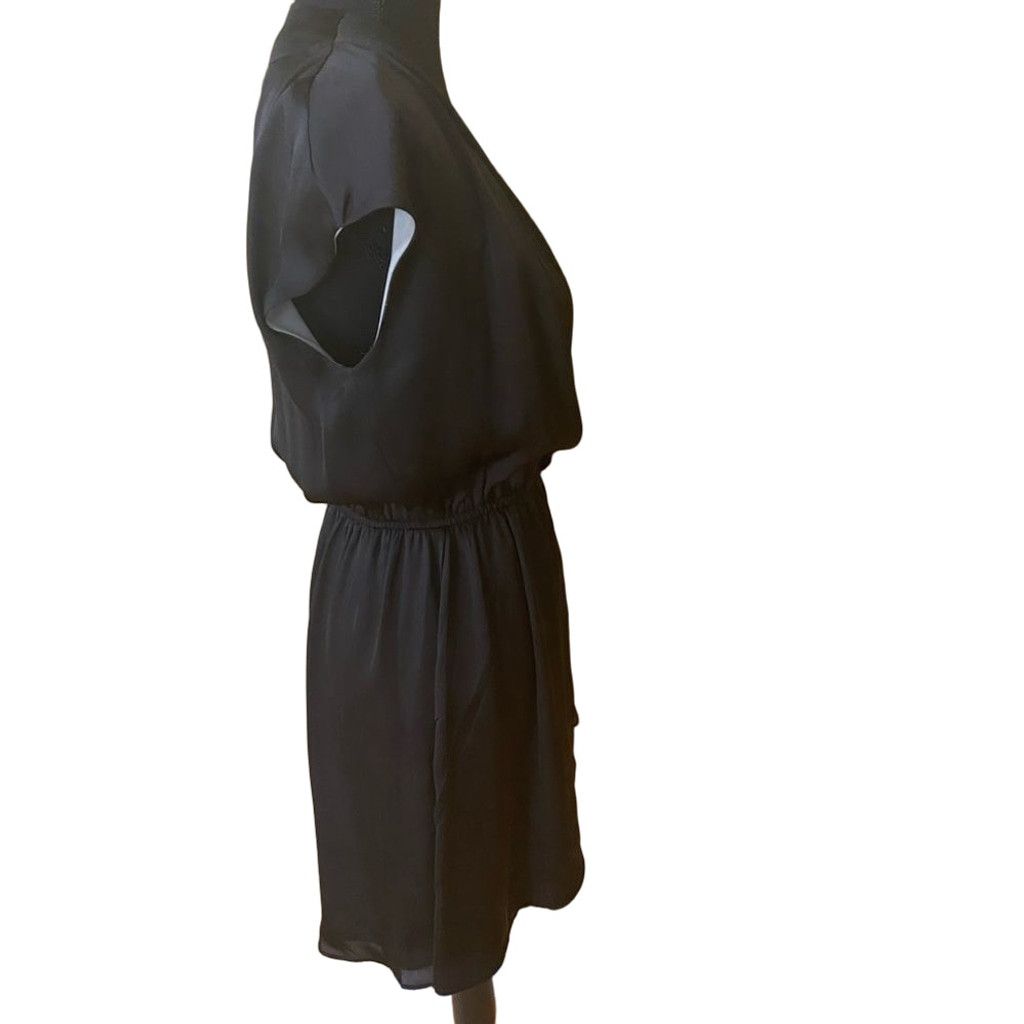Bcbgmaxazria BCBG MaxAzria sz S black lined draping wrap dress. Pristine Size S / US 4 / IT 40 - 3 Thumbnail