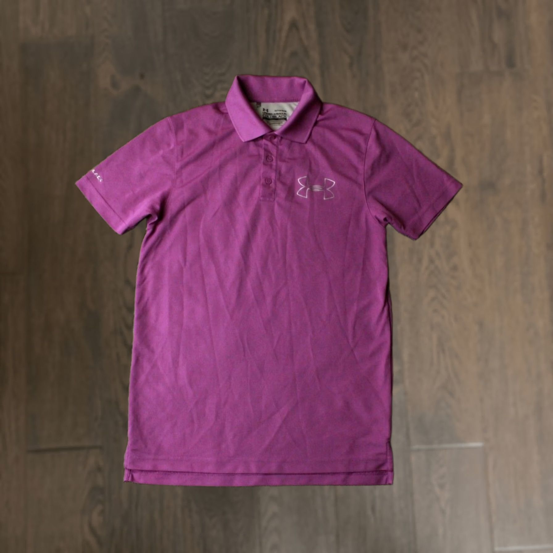 Under Armour Under Armour Polo Shirt Mens Short Sleeve 2012 HeatGear Coldblack Violet and Gray S Regular Size US S / EU 44-46 / 1 - 1 Thumbnail