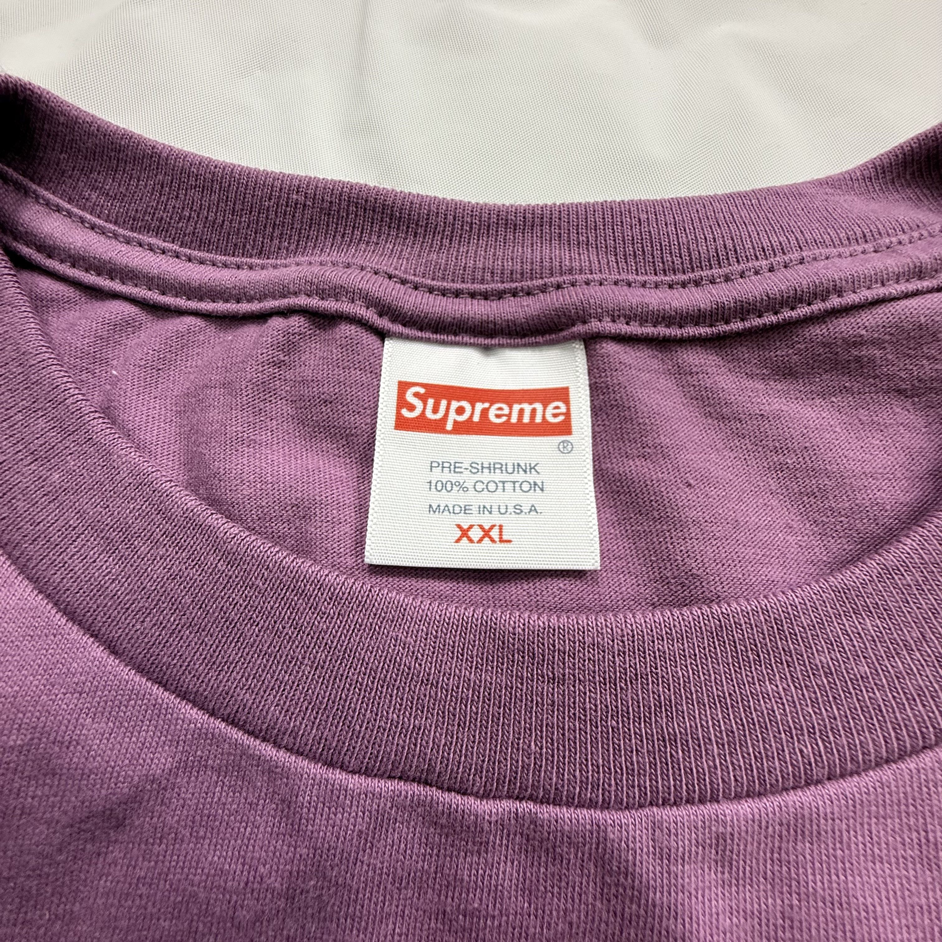 Supreme Supreme Long Sleeve T-Shirt Mens XXL Purple 100% Cotton Size US XXL / EU 58 / 5 - 2 Thumbnail