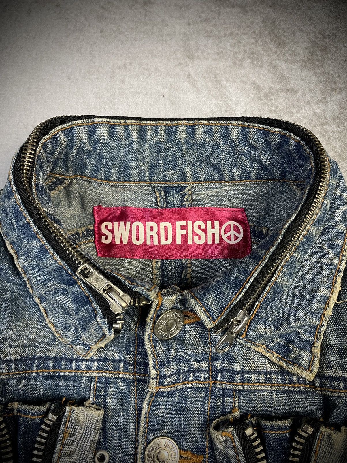 Hysteric Glamour Y2k Swordfish Modular Dystopian Denim Jacket Size XS / US 0-2 / IT 36-38 - 13 Thumbnail