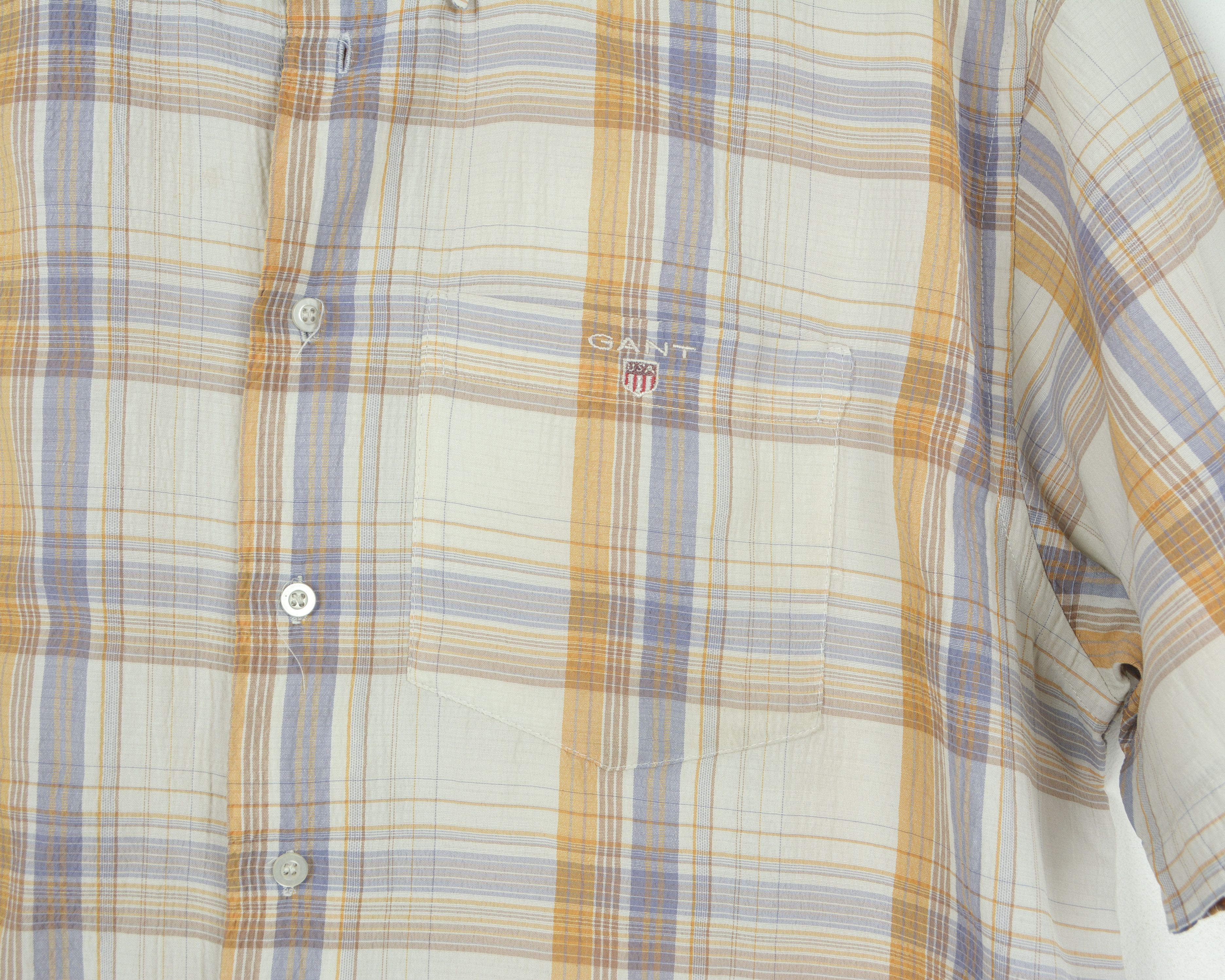 Gant Casual Shirt Check Button Up Plaid Short Sleeve Top Size US XXL / EU 58 / 5 - 4 Thumbnail