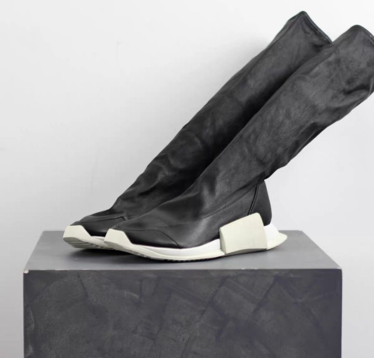 Rick Owens Rick Owens x Adidas Collaboration Tank Runner Sneakers Size US 8 / EU 41 - 1 Thumbnail