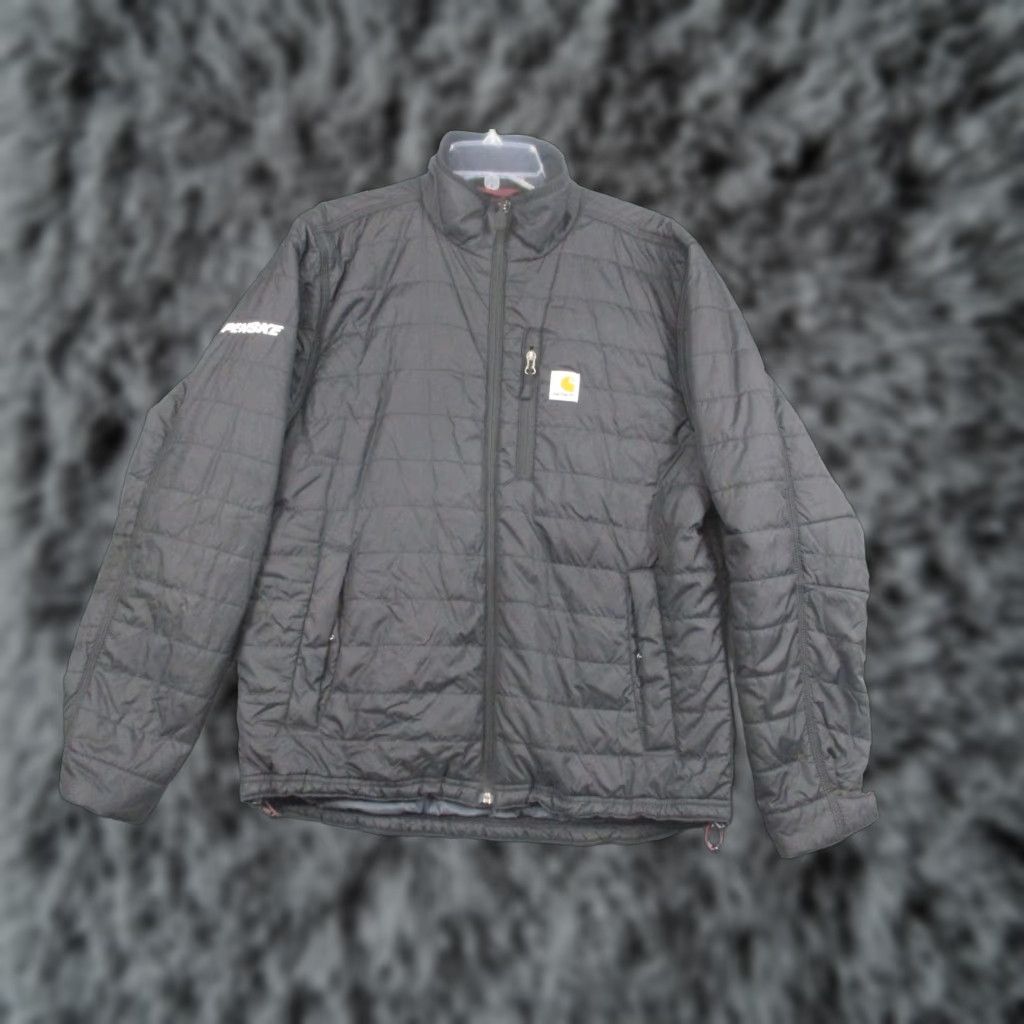 Carhartt Carhartt Jacket Mens M Black Quilted Puffer Penske Logo 102208 001 Size US M / EU 48-50 / 2 - 1 Thumbnail