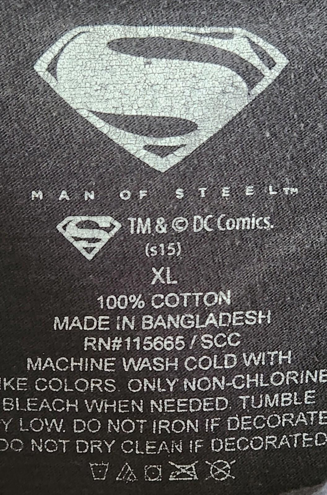 DC Comics DC Comics Superman Black T-Shirt Size XL Size US XL / EU 56 / 4 - 2 Thumbnail