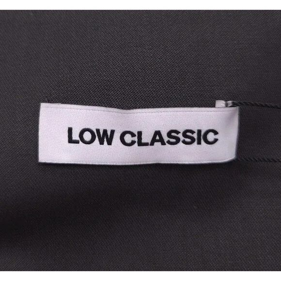 LOW CLASSIC LOW CLASSIC Curve Hole Midi Skirt Size M Gray Keyhole Waist Size 30" / US 8 / IT 44 - 13 Thumbnail