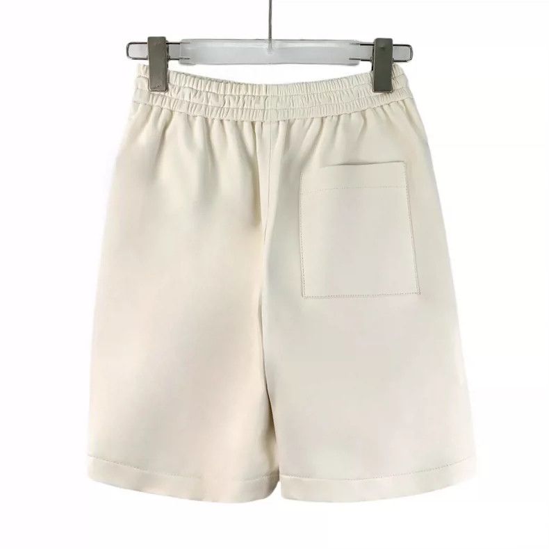 Loewe Loewe sizeS Light white sheepskin pull cord casual shorts Size 28" / US 6 / IT 42 - 2 Thumbnail