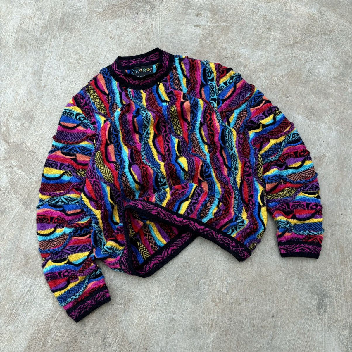 Crazy Vintage 90s Coogi 3D Knitwear Sweater