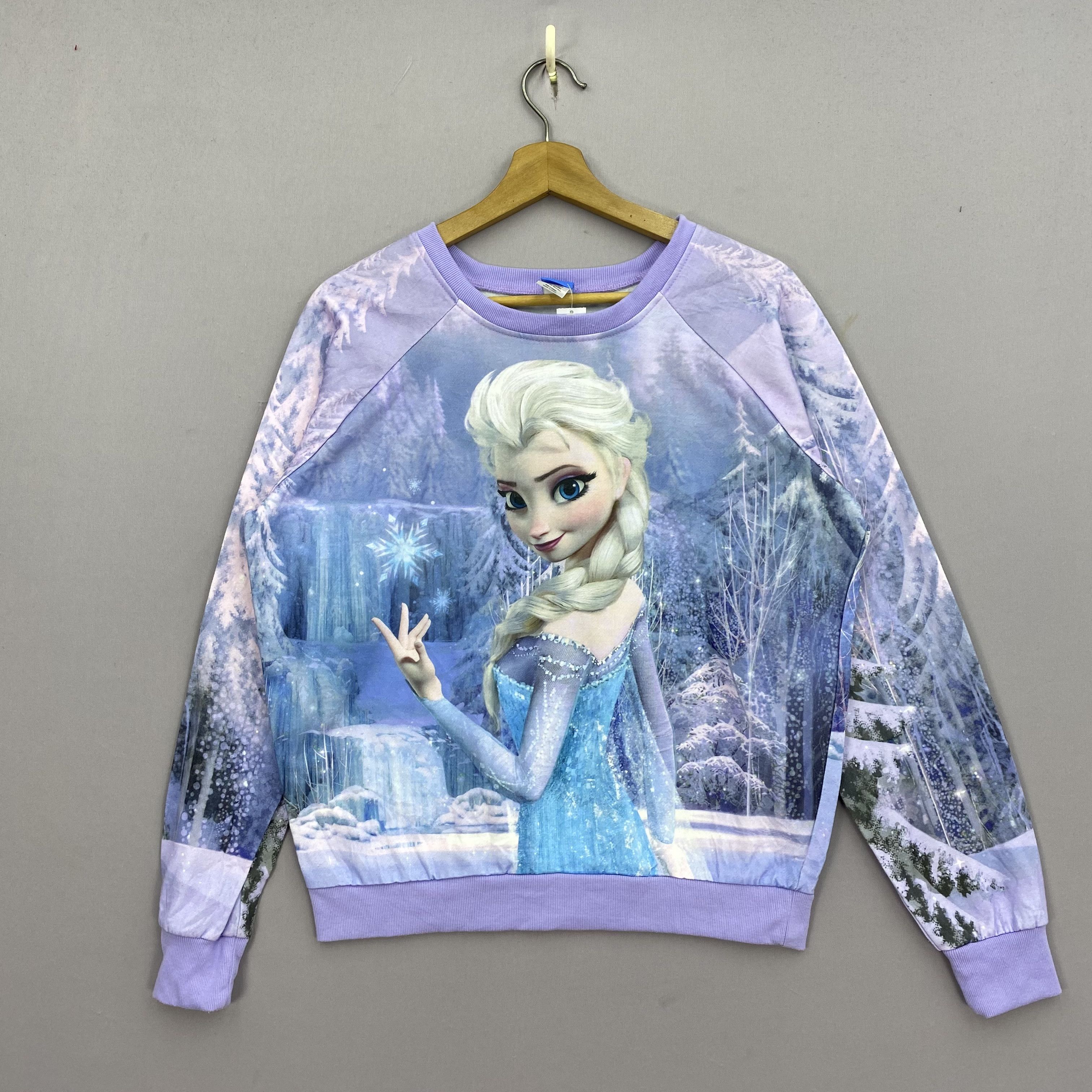 Disney OVP Disney Frozen Sweater Elsa Sweatshirt Jumper Size US M / EU 48-50 / 2 - 1 Thumbnail