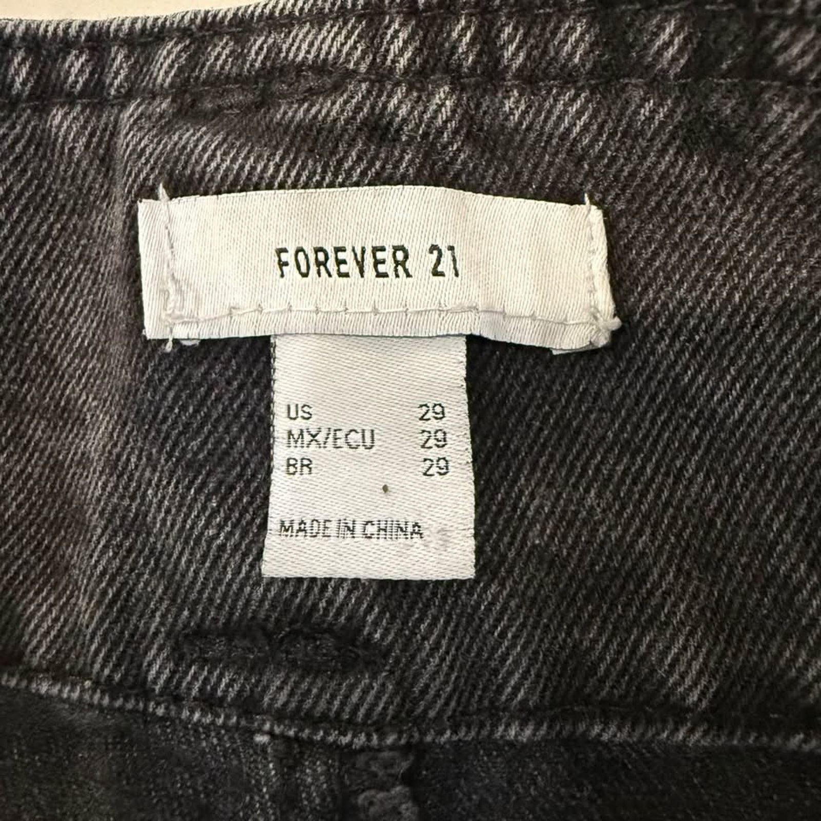 Forever 21 Forever 21 Front Seam Utility High Rise Mom Jeans Womens 29 Size 29" - 5 Thumbnail