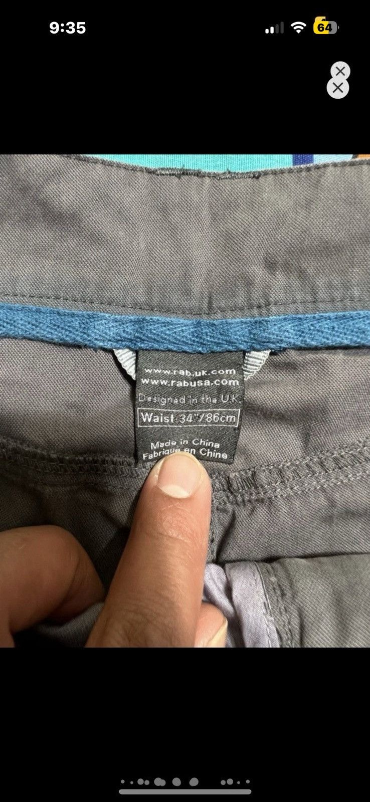 Rab ***FINAL DROP***RARE RAB UK TECHNICAL TREK SHORT 34 Size US 34 / EU 50 - 8 Thumbnail