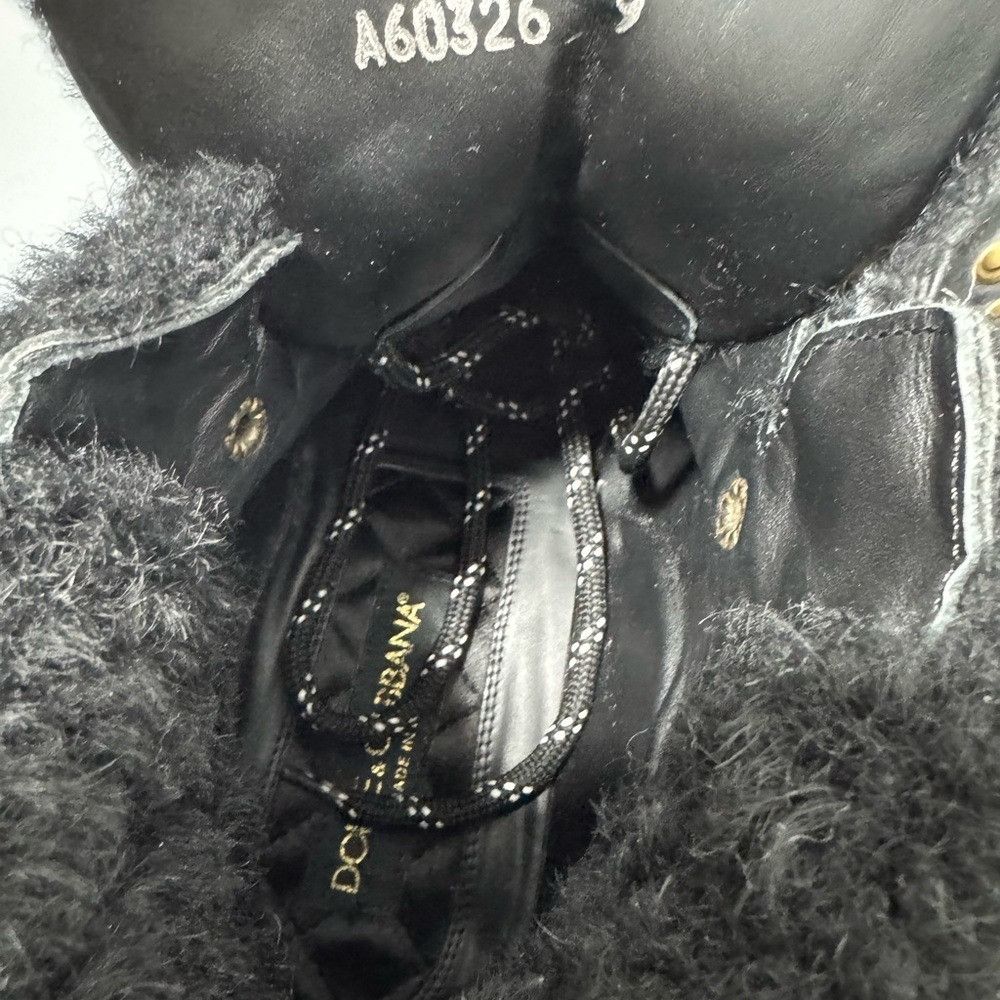 Dolce & Gabbana Dolce & Gabbana Cowhide and Merino Wool Hiking Boots Men’s S Size US 9 / EU 42 - 6 Thumbnail