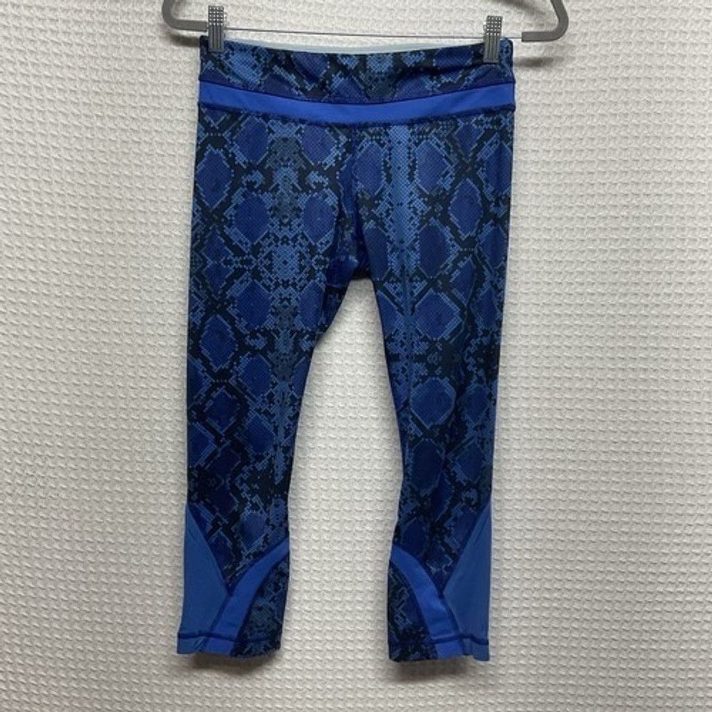 Lululemon Lululemon InspireCapri Mini Ziggy Snake Pipe Leggings Women6 Size 28" / US 6 / IT 42 - 1 Thumbnail