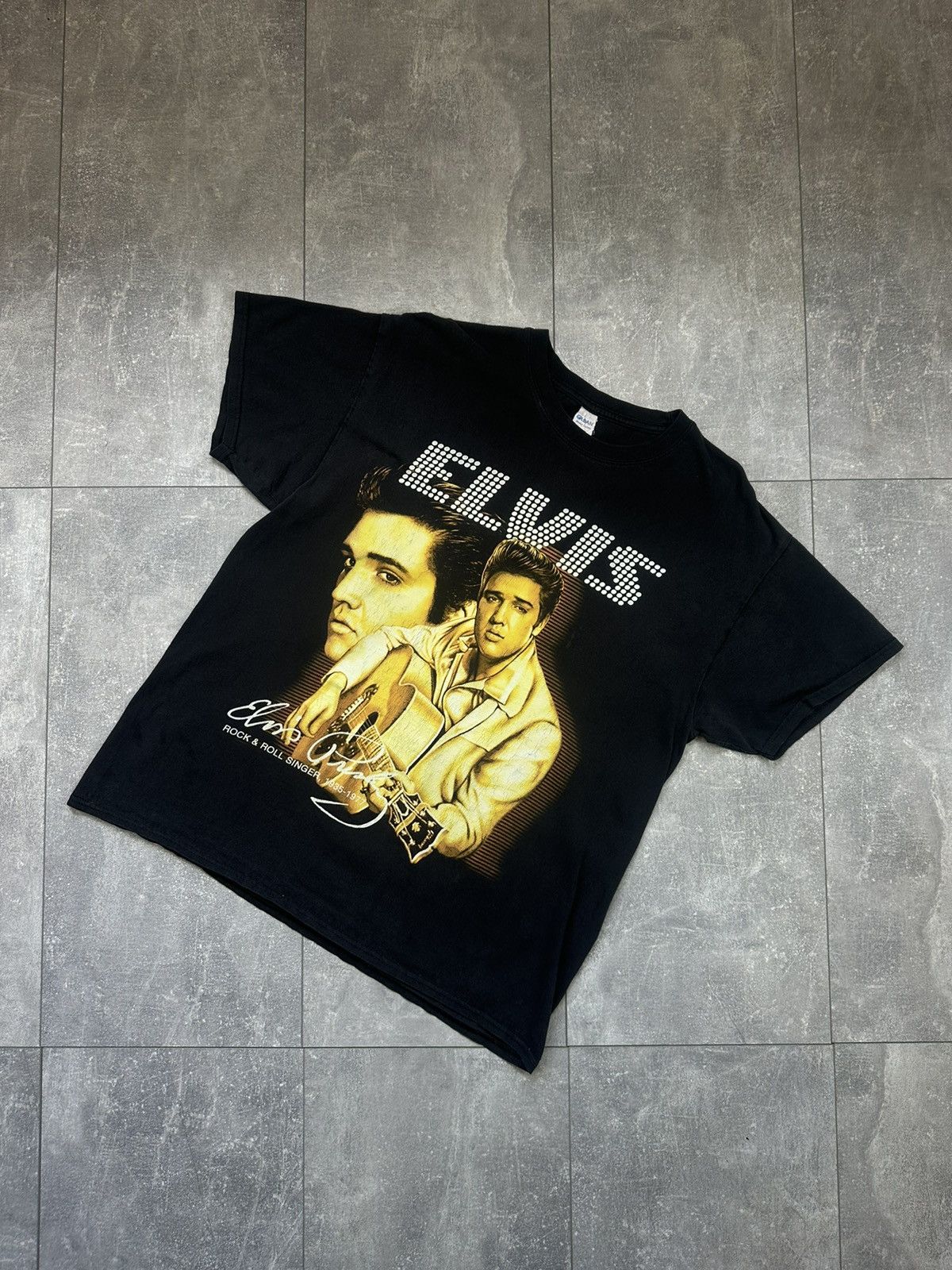 Band Tees Elvis Presley Rock & Roll Overprint Logo Tee Size US L / EU 52-54 / 3 - 2 Thumbnail