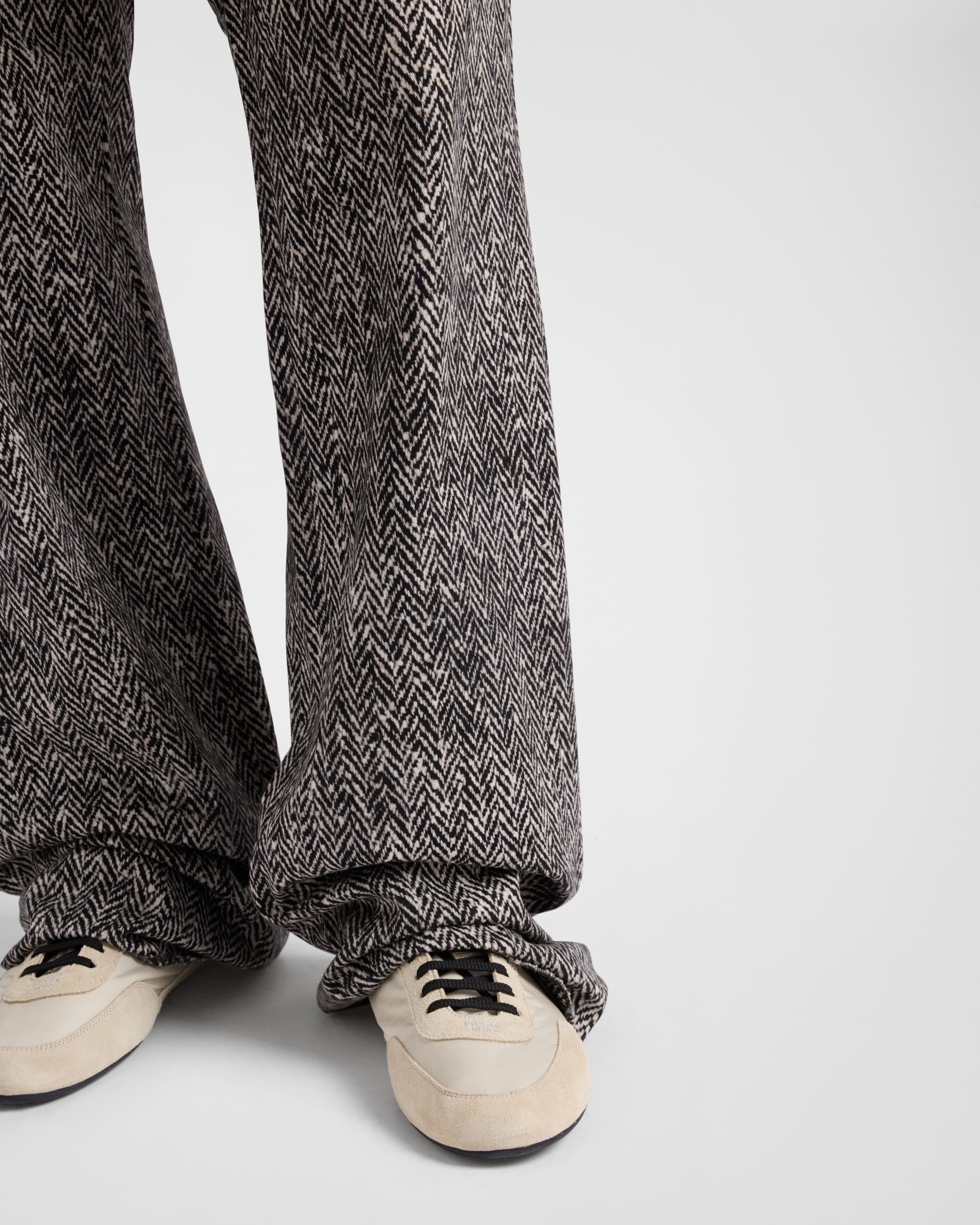 Prada o1bcso1str1025 Printed Cotton Gabardine Pants in Grey Size US 36 / EU 52 - 3 Thumbnail