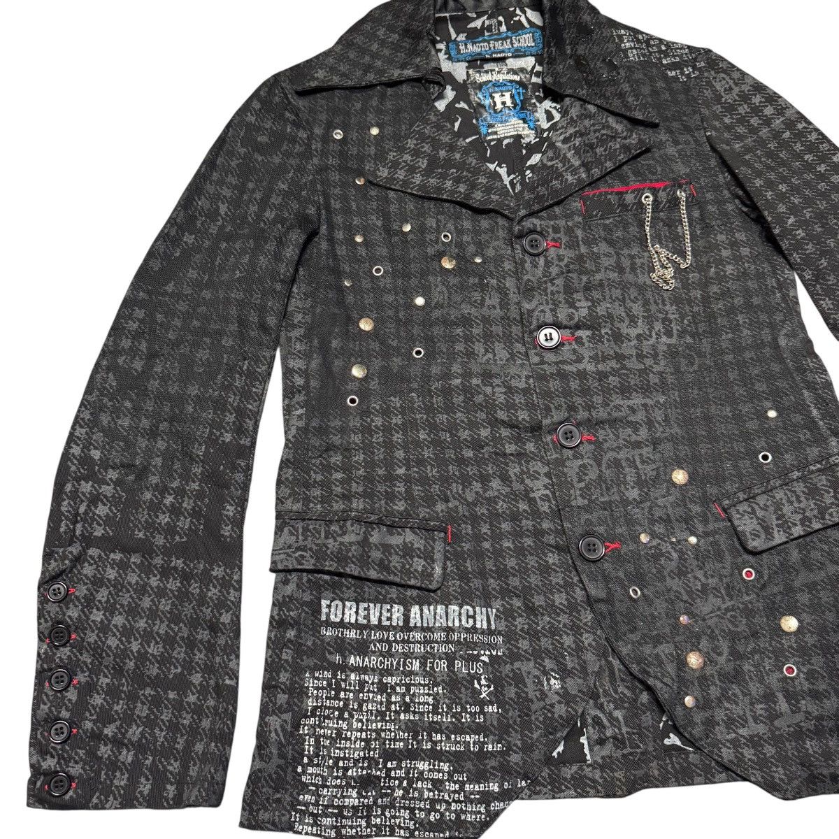 Mari's Rock H Naoto Anarchyism Forever Anarchy Jacket Harajuku 666 Size US M / EU 48-50 / 2 - 5 Thumbnail