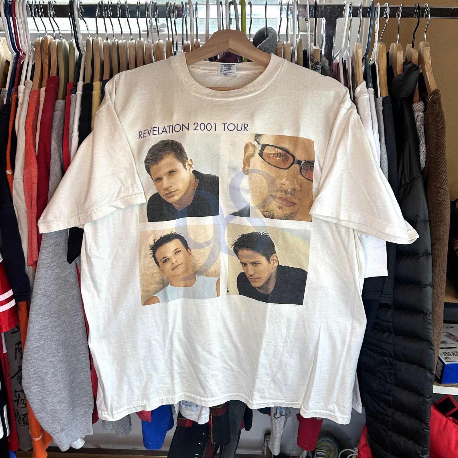 Delta Y2K 98 Degrees Revelation 2001 Tour T-Shirt Large Size US L / EU 52-54 / 3 - 2 Thumbnail