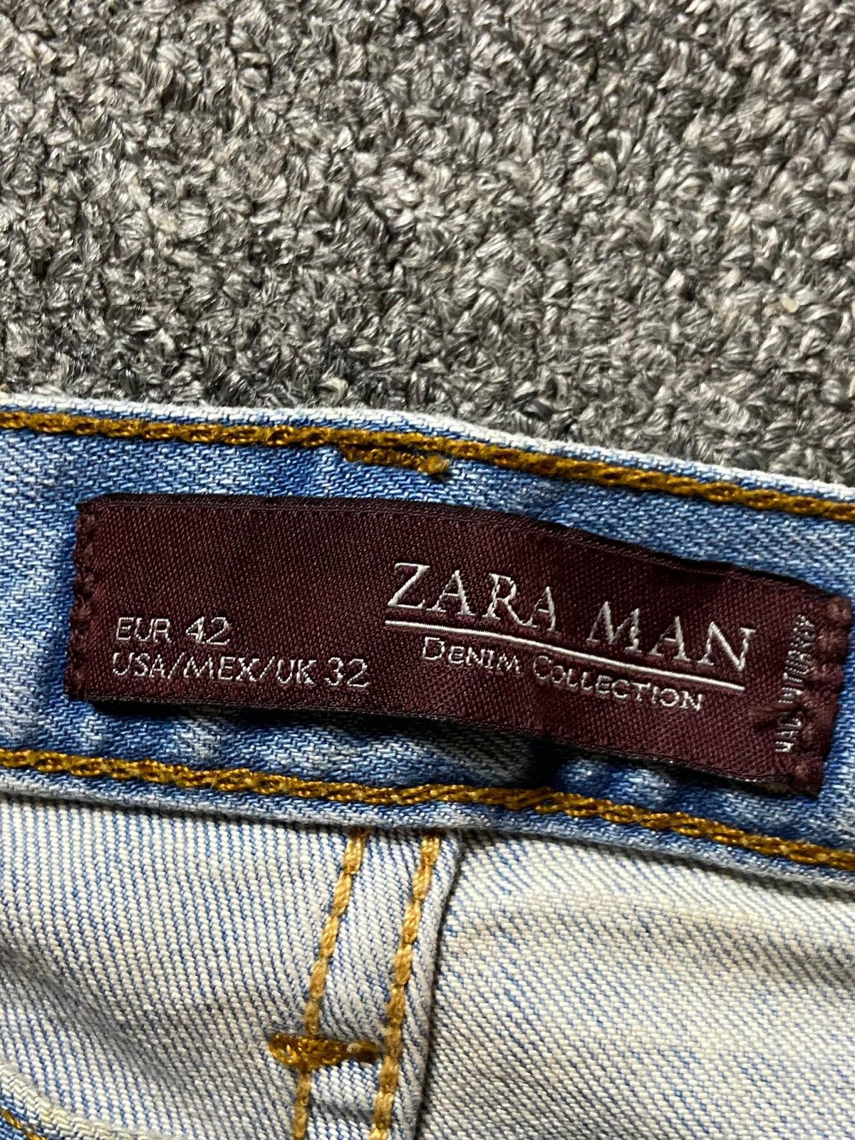 Vintage × Zara ZARA MEN Distressed Denim Ripped Jeans (119) Size US 34 / EU 50 - 5 Thumbnail