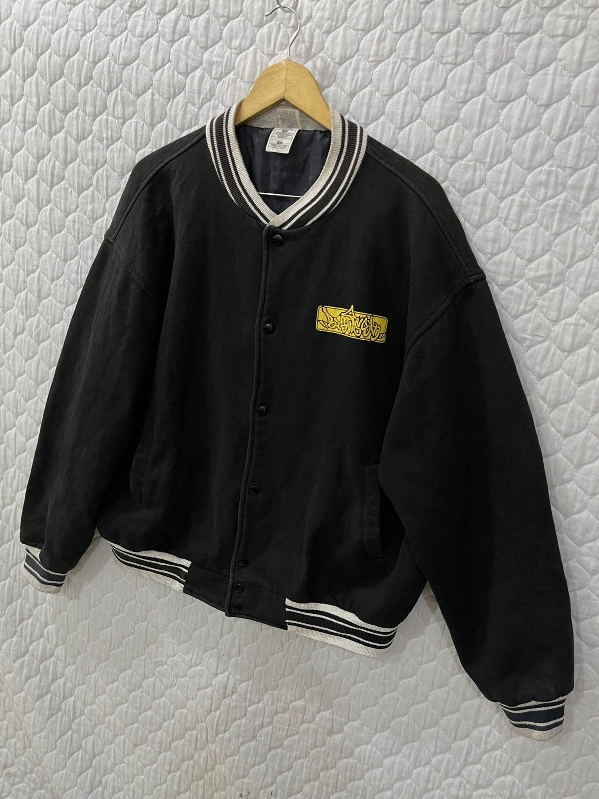 Vintage (Wwww)🔥🔥HYPE RAPPER HIP HOP GRAFFITI VARSITY JACKET Size US L / EU 52-54 / 3 - 5 Thumbnail