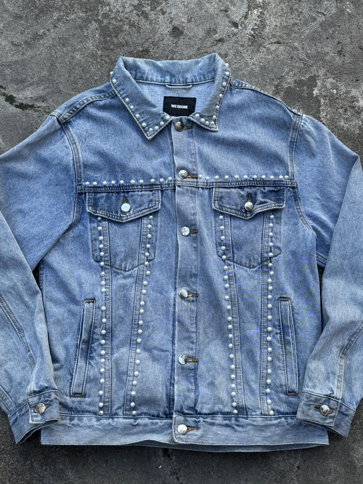 WE11DONE Pearl Denim Jacket Size US L / EU 52-54 / 3 - 2 Thumbnail