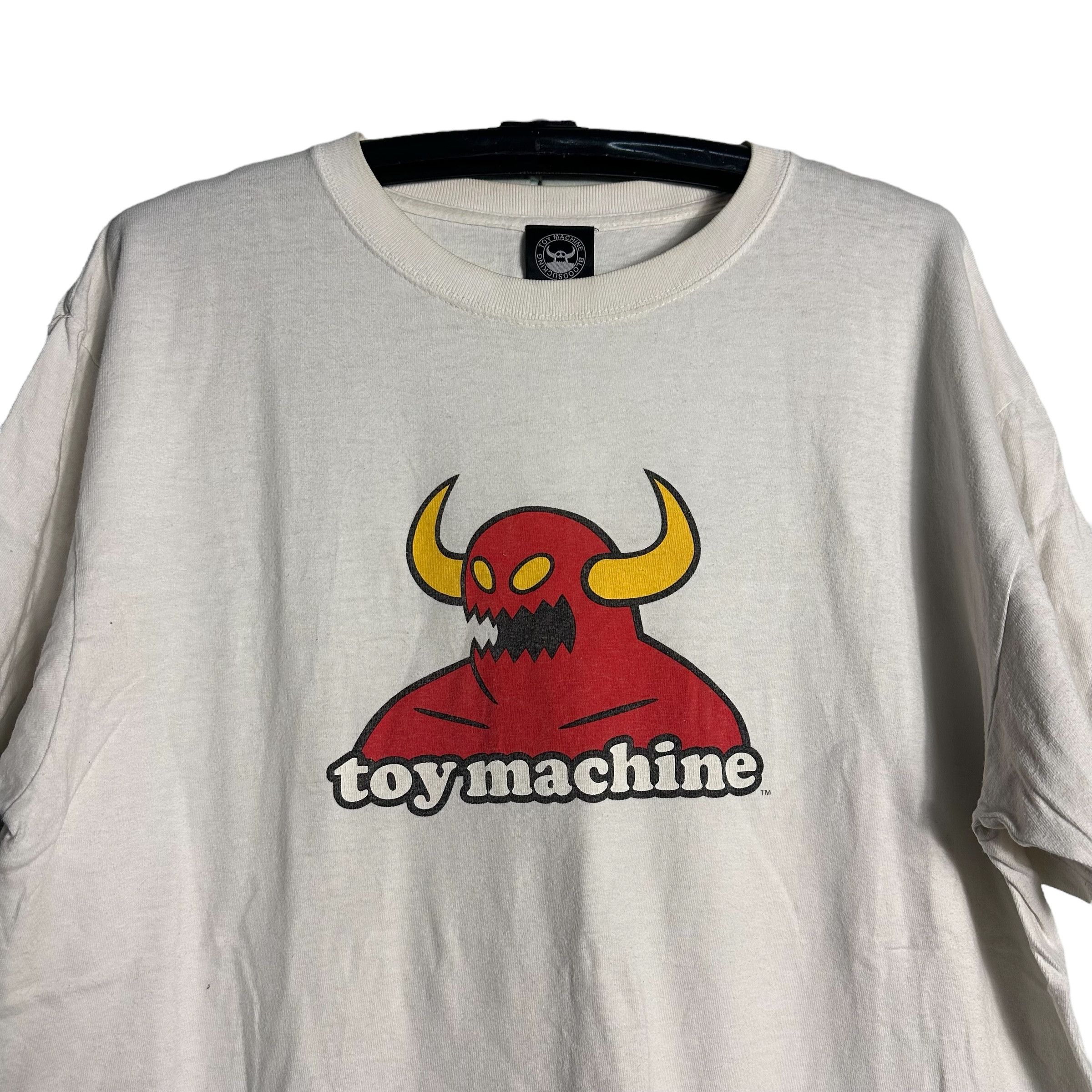 Toy Machine × Vintage 🔥RARE🔥Vintage Toy Machine Skateboard Spell Out T-shirt Size US XL / EU 56 / 4 - 2 Thumbnail