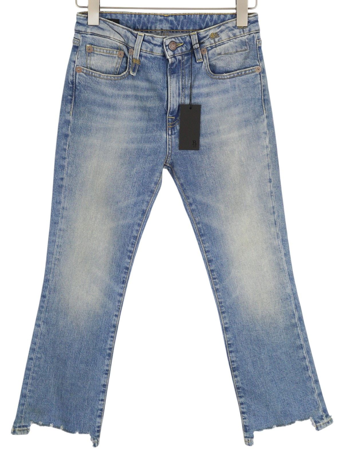 KICK 27 Washed Blue Distress Jasper Stretch Jeans 84442