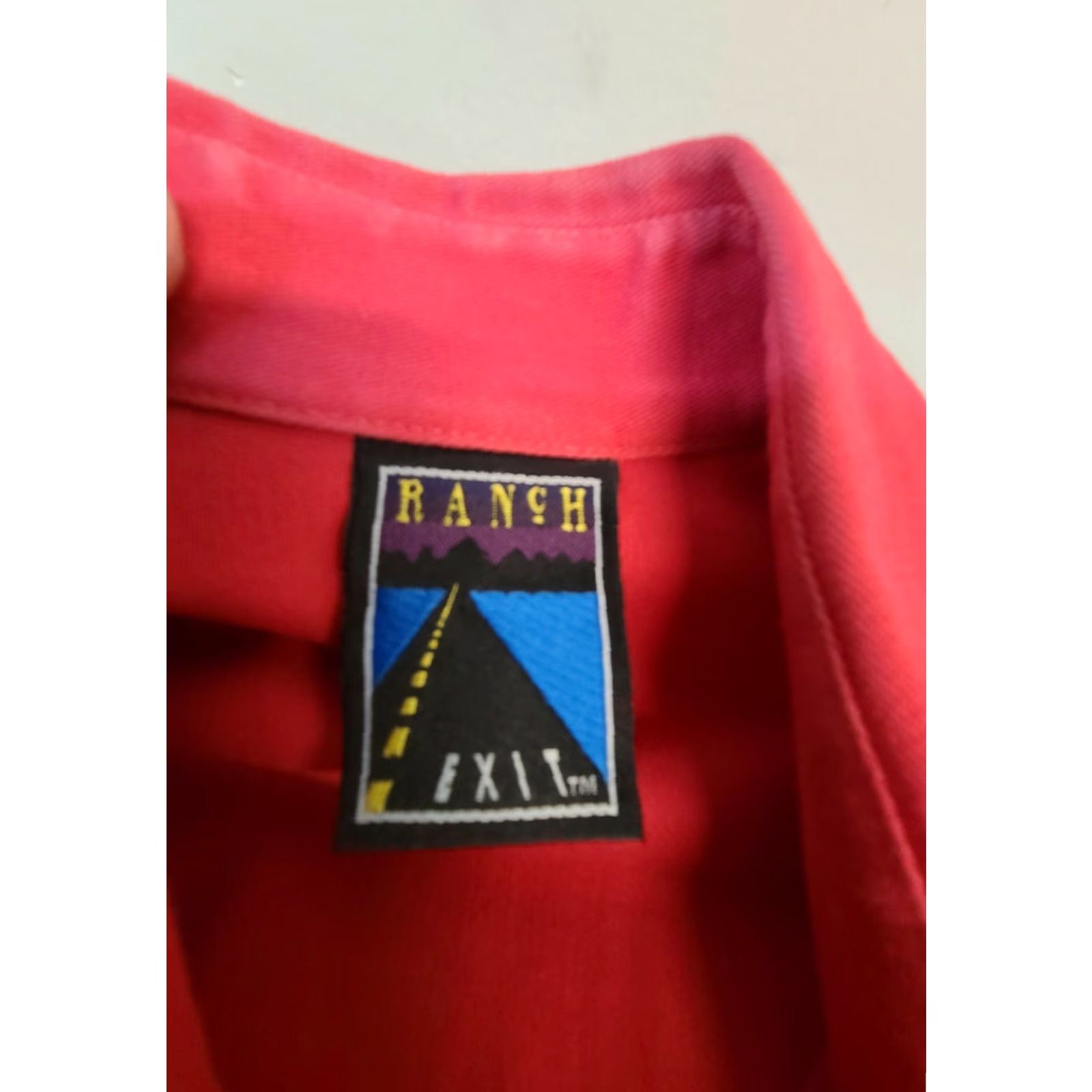 Vintage VINTAGE Ranch Exit Long Sleeve Shirt XL Red Mens 80s 90s Made in USA Size US XL / EU 56 / 4 - 2 Thumbnail