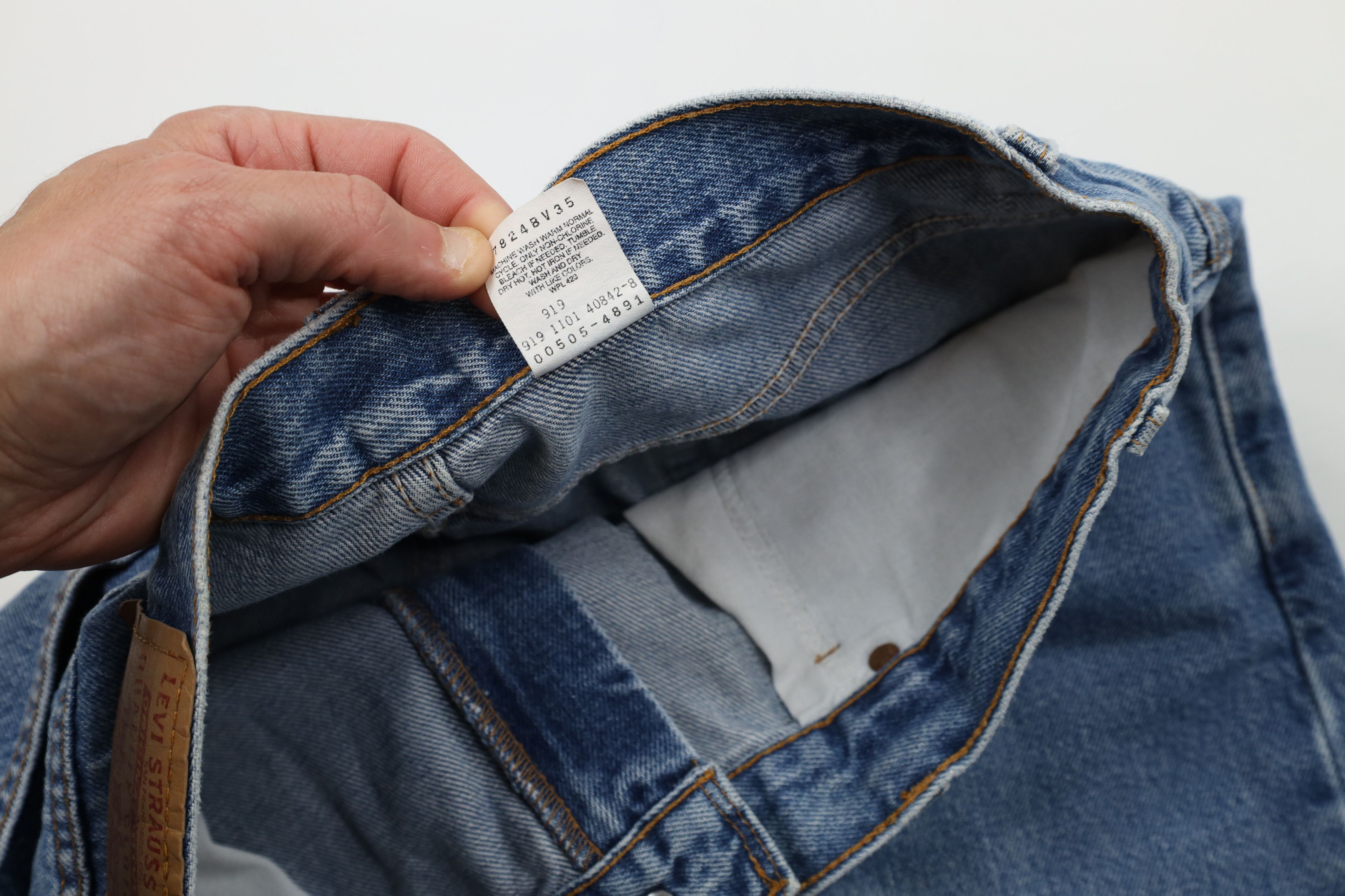 Levi's Vintage Y2K 2001 Levis 505 Regular Straight Leg Denim Jeans Size US 36 / EU 52 - 10 Thumbnail