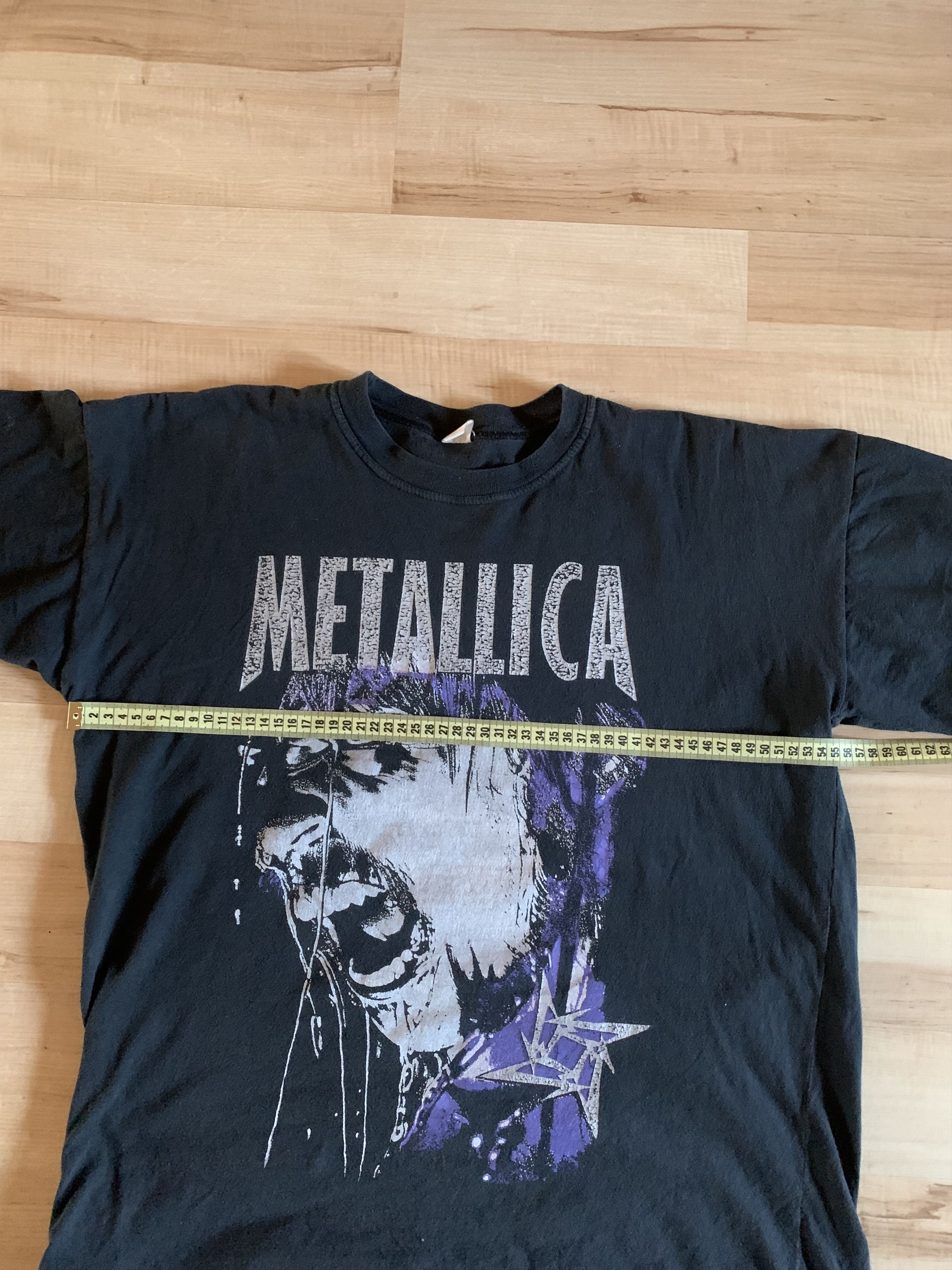 Band Tees × Metallica × Vintage Metallica Black Band Tee Rock T-shirt Size US L / EU 52-54 / 3 - 5 Thumbnail