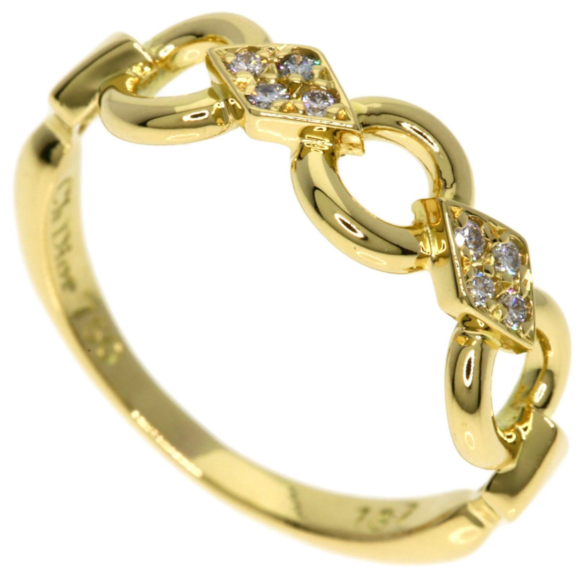 Dior Christian Dior Dior Diamond Ring, 18K Yellow Gold, Women's Size ONE SIZE - 1 Thumbnail