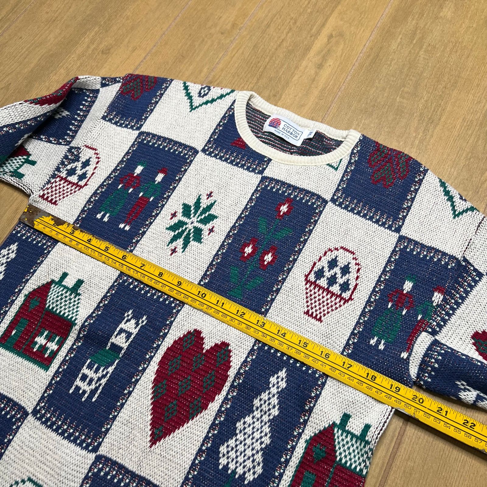 Vintage Vintage Cotton Harbor Sweater USA Made Patchwork PS women Size S / US 4 / IT 40 - 7 Thumbnail
