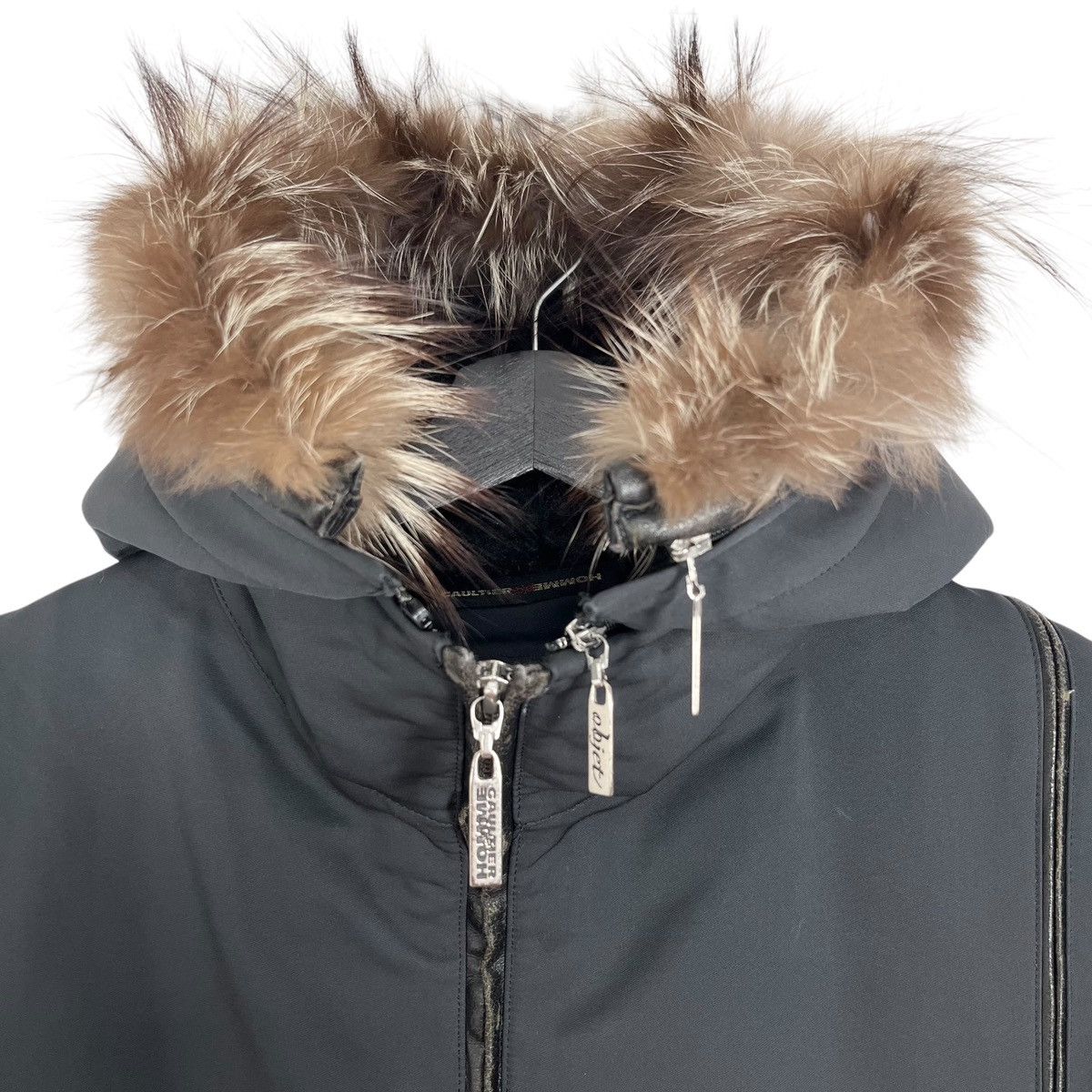 Designer × Gaultier Homme Objet × Jean Paul Gaultier Jean Paul Gaultier Objet Homme Furs Hoodie Winter Parka Size US S / EU 44-46 / 1 - 7 Thumbnail