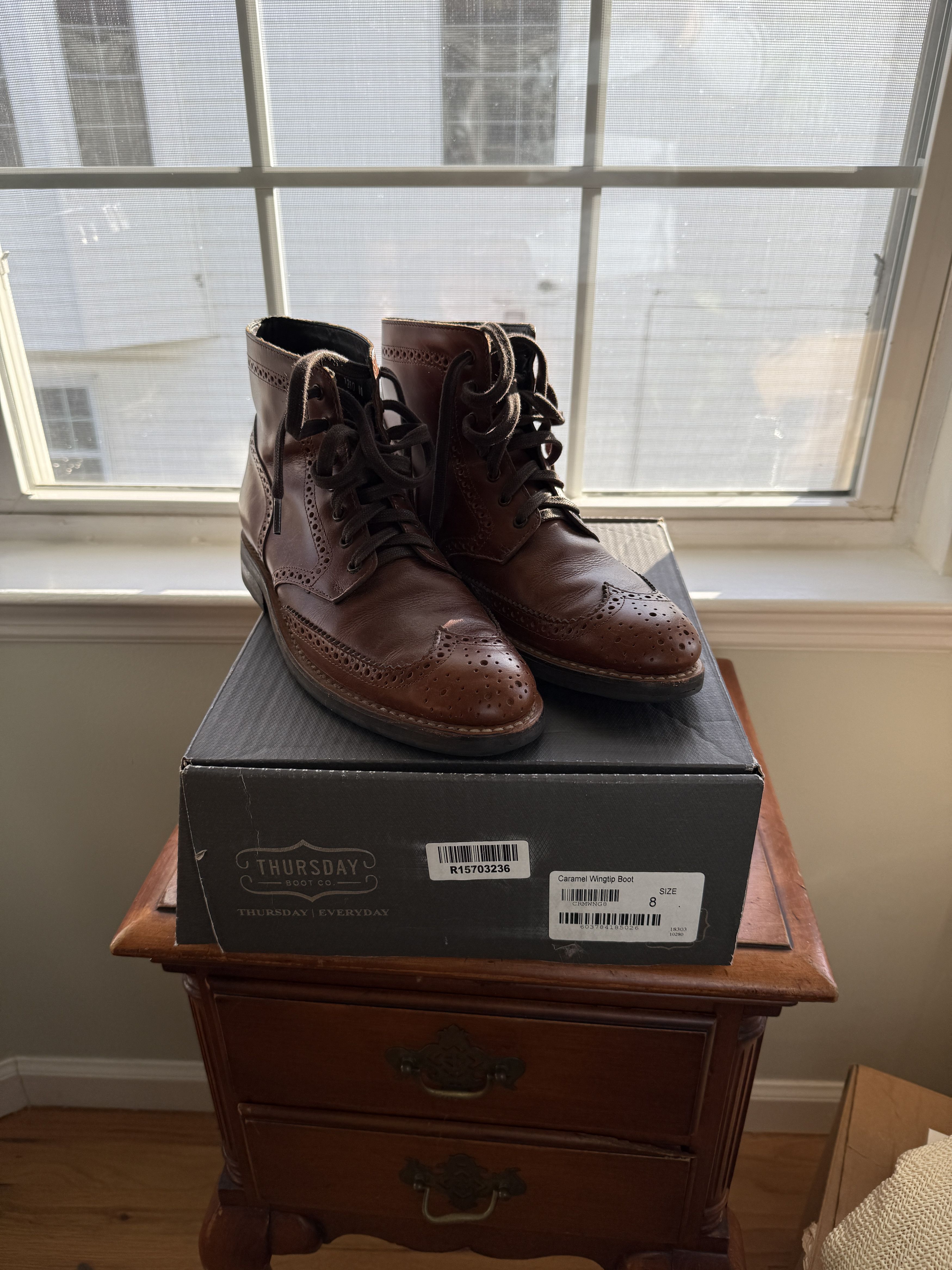 Thursday Boot Company Wingtip Boots Size US 8 / EU 41 - 1 Thumbnail
