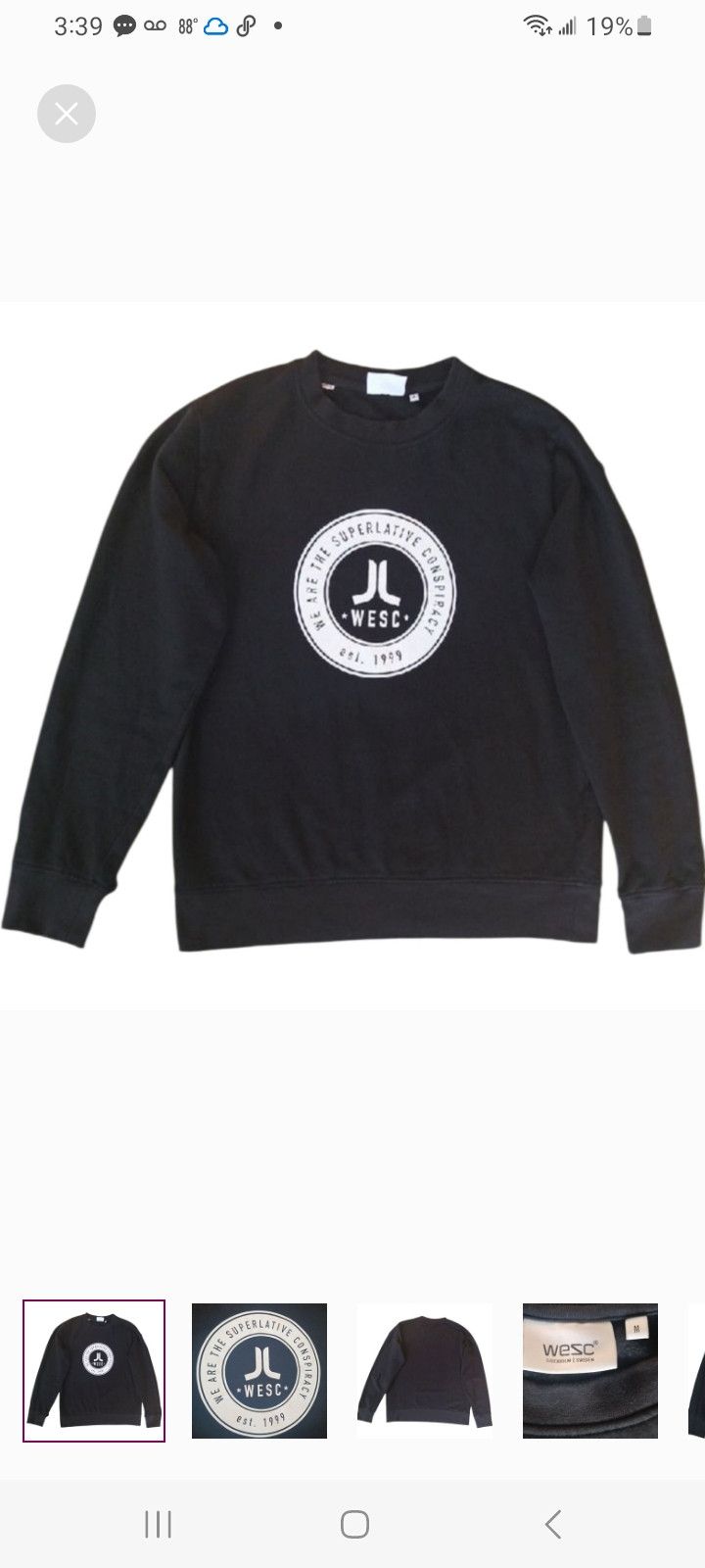 WeSC WESC SUPERLATIVE Sweater Size US M / EU 48-50 / 2 - 1 Thumbnail