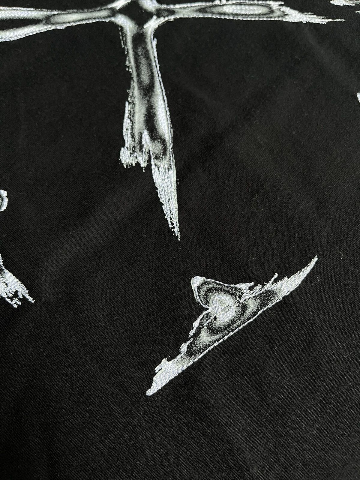 Off-White NEW Off White Black Arrows Stitched Tee Shirt Size US XL / EU 56 / 4 - 3 Thumbnail