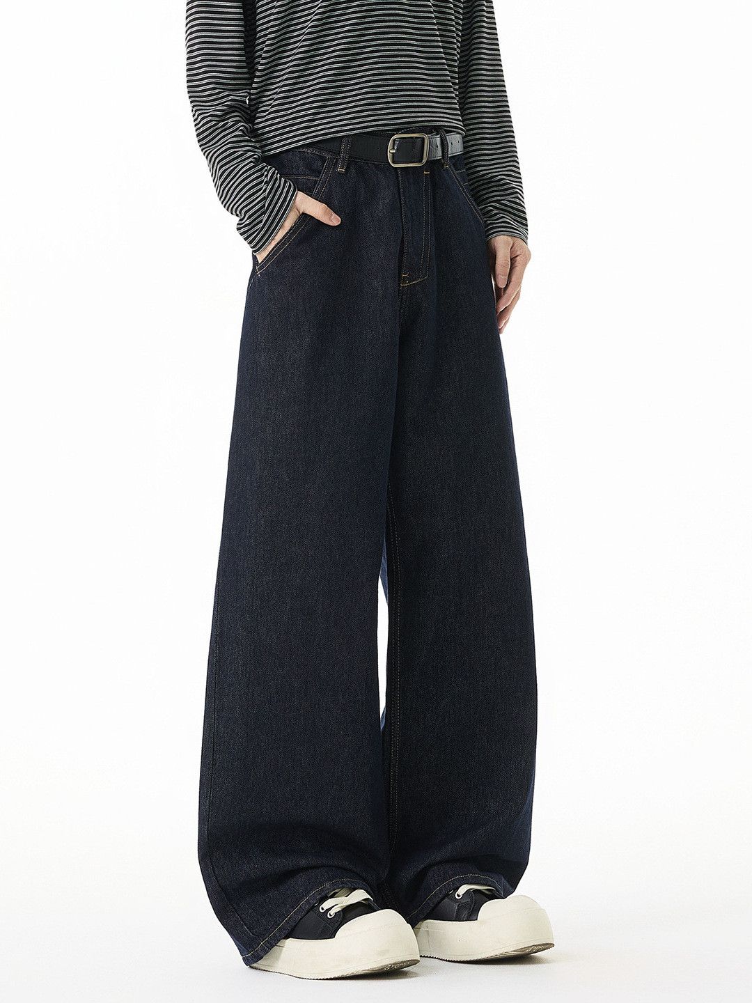 Vintage Men's American street retro cleanfit wide-leg loose jeans Size US 32 / EU 48 - 4 Thumbnail