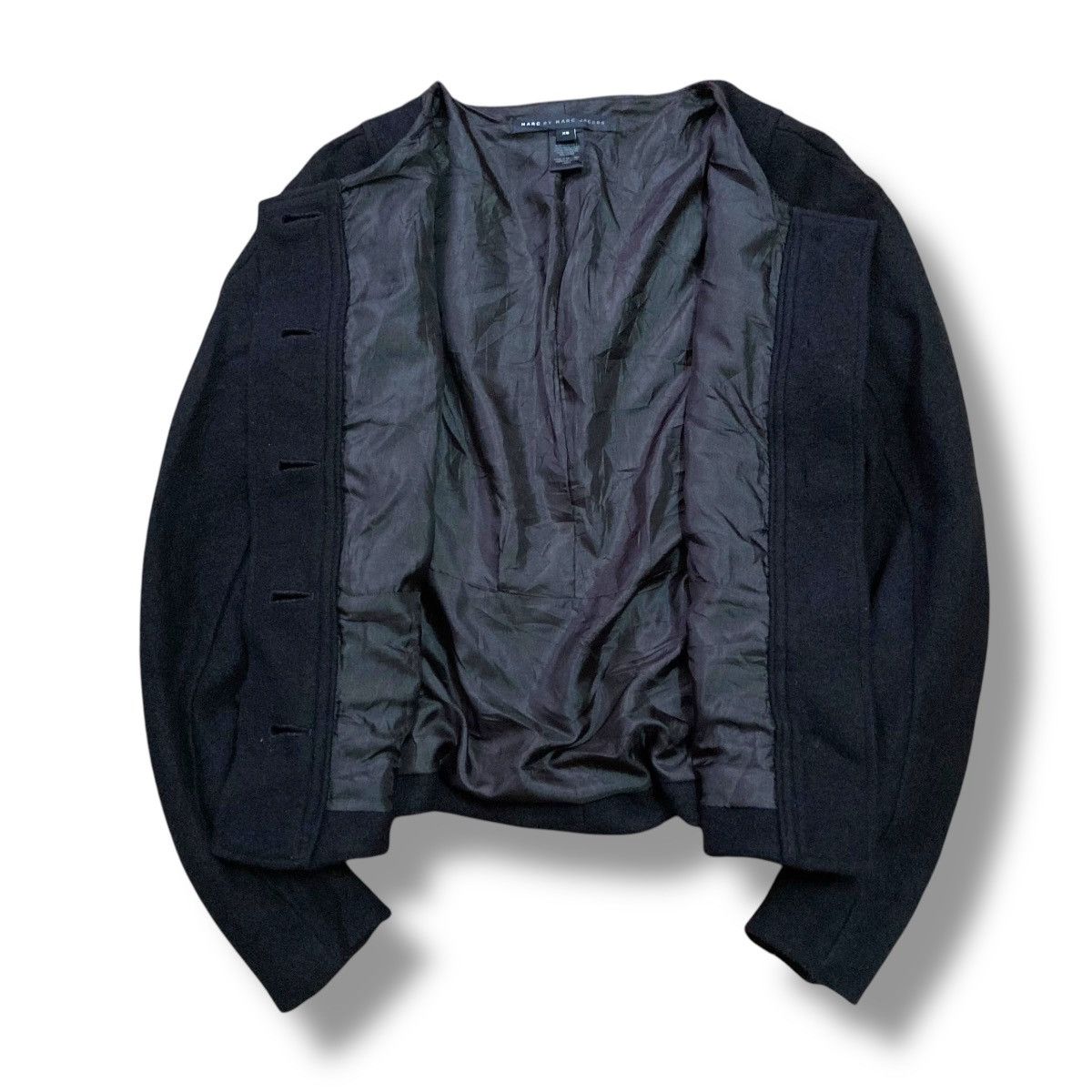Marc Jacobs MARC by MARC JACOBS BUTTON UP WOOL CROP JACKET Size XS / US 0-2 / IT 36-38 - 12 Thumbnail